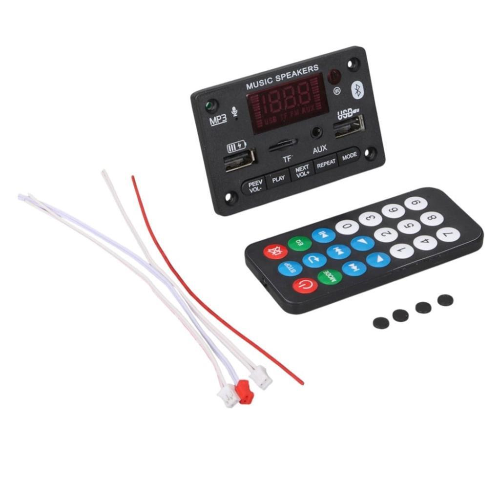 Uzaktan kumandalı ve kablolu bir müzik modülü.