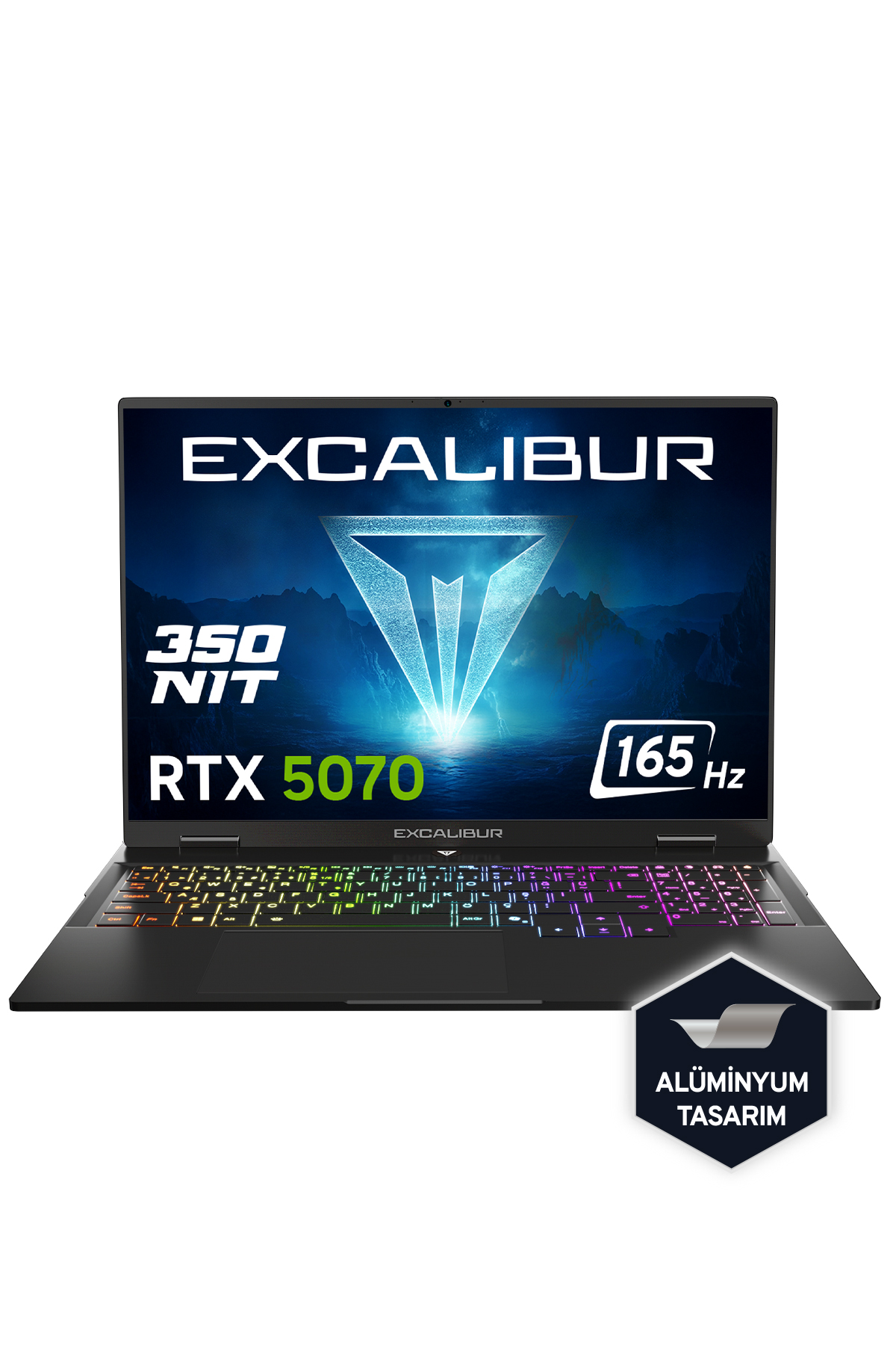CASPER Excalibur G915 RTX5070 165HZ G915.240H-DX70R-C Intel Core I7-240H 32 GB RAM 2 TB SSD 16 inç Windows 11 Pro Gaming Laptop Siyah