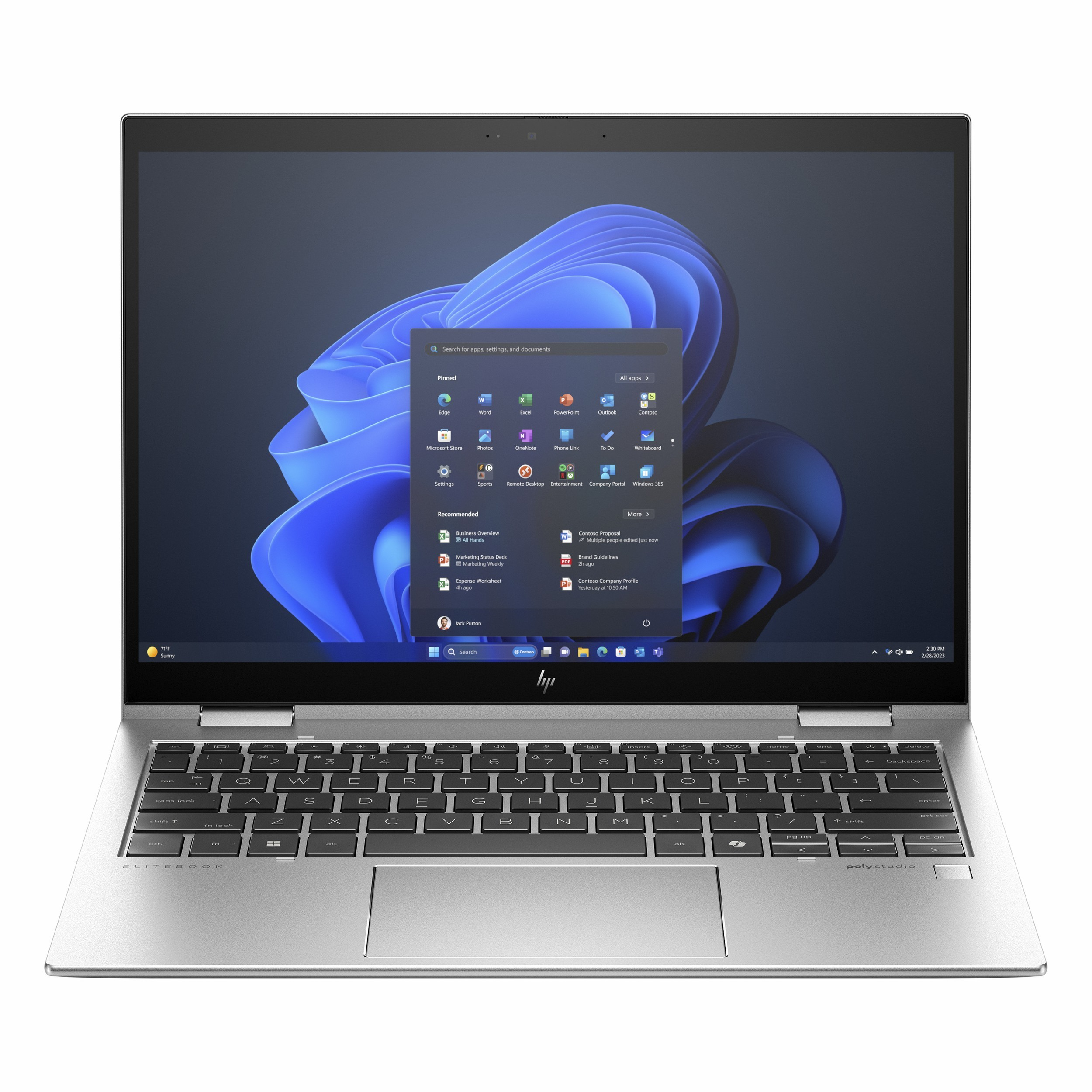 HP Elite x360 830 G11 970P5ET Full HD+ Dokunmatik Intel Core Ultra 7 155U 16 GB RAM 1 TB SSD 13,3 inç Windows 11 Pro Laptop Gümüş