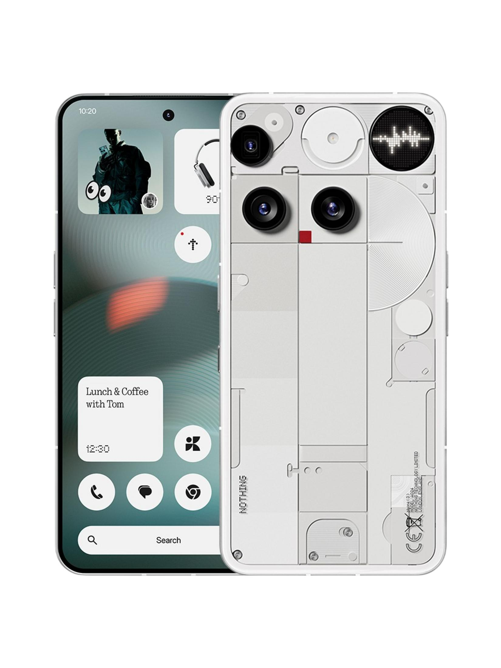 NOTHING Phone 3 5G 12 GB 256 GB Akıllı Telefon Beyaz