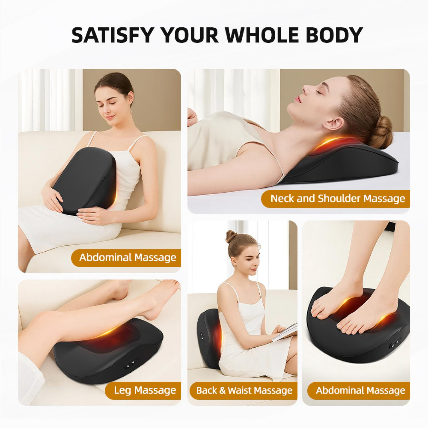 Massagegerät für Bauch, Nacken, Schultern, Beine, Rücken und Füße.