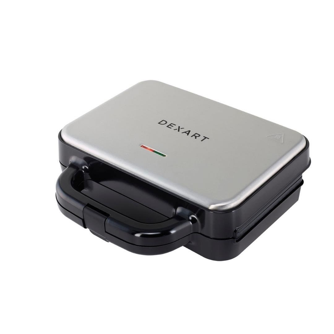 DEXART K-803 Quicksnack Waffle ve Tost Makinesi Gri