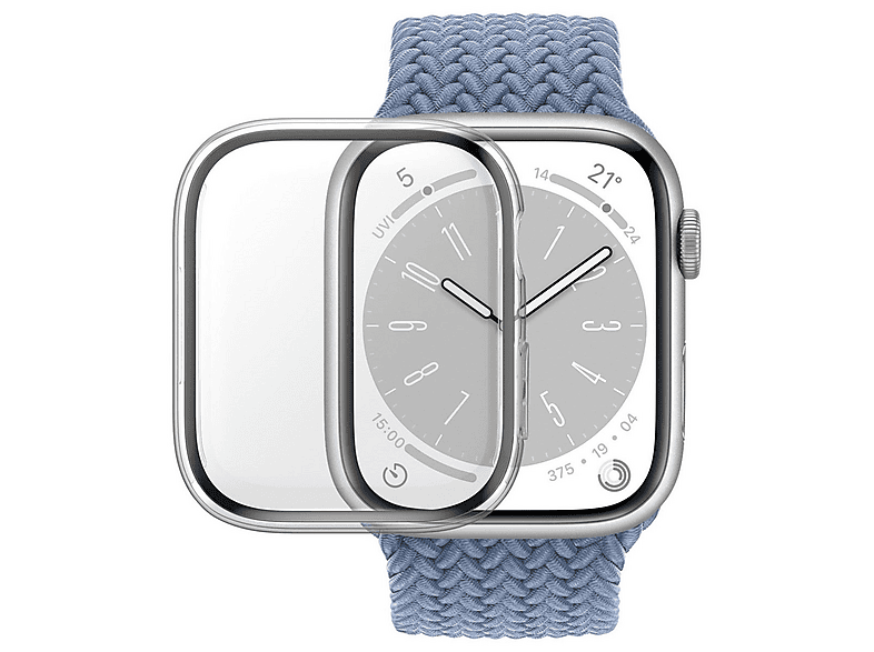 PANZERGLASS Apple Watch Series 9 | 41mm D3O Full Body Çerçeveli Ekran Koruyucu Şeffaf