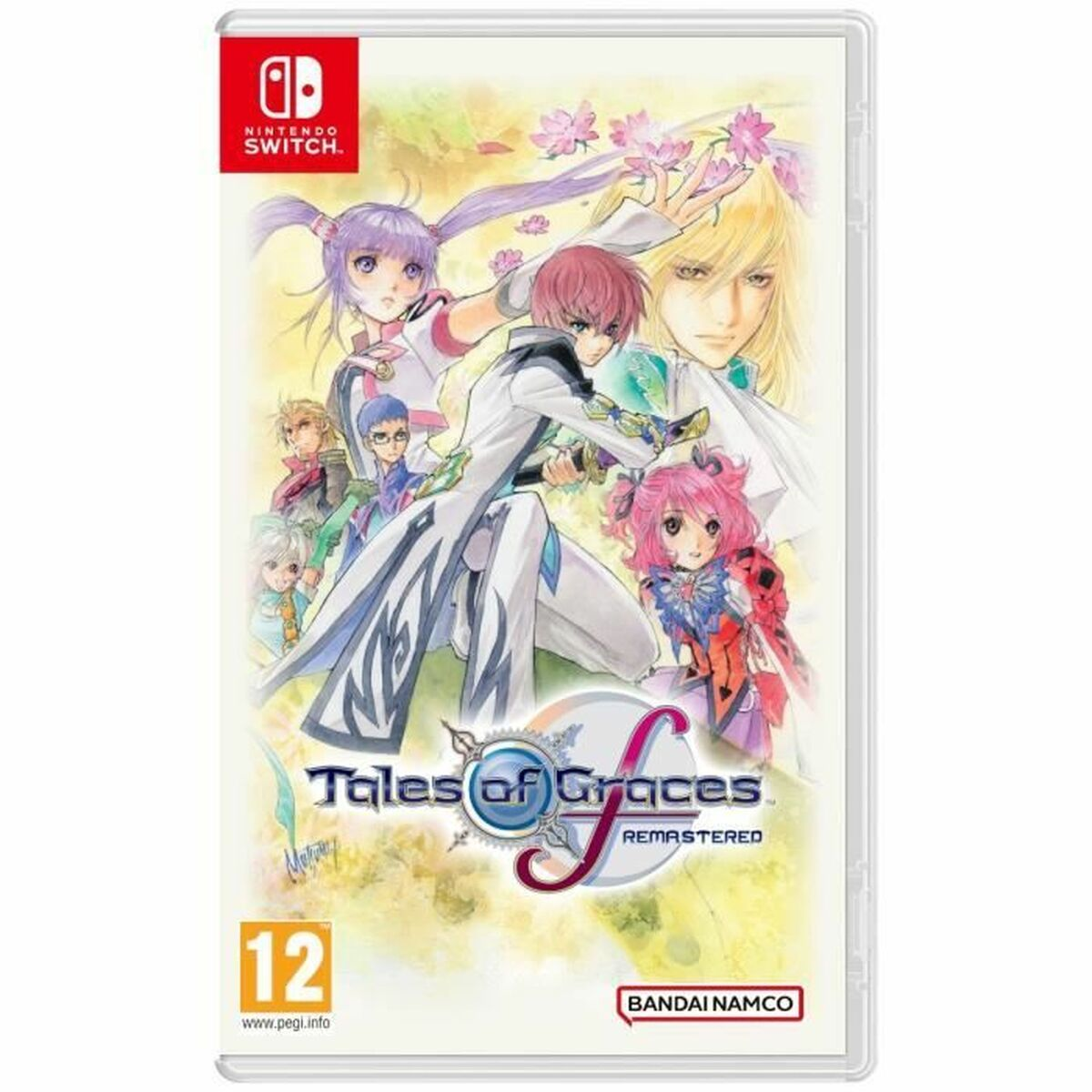 Copertina del gioco Nintendo Switch Tales of Graces F Remastered, con personaggi anime.
