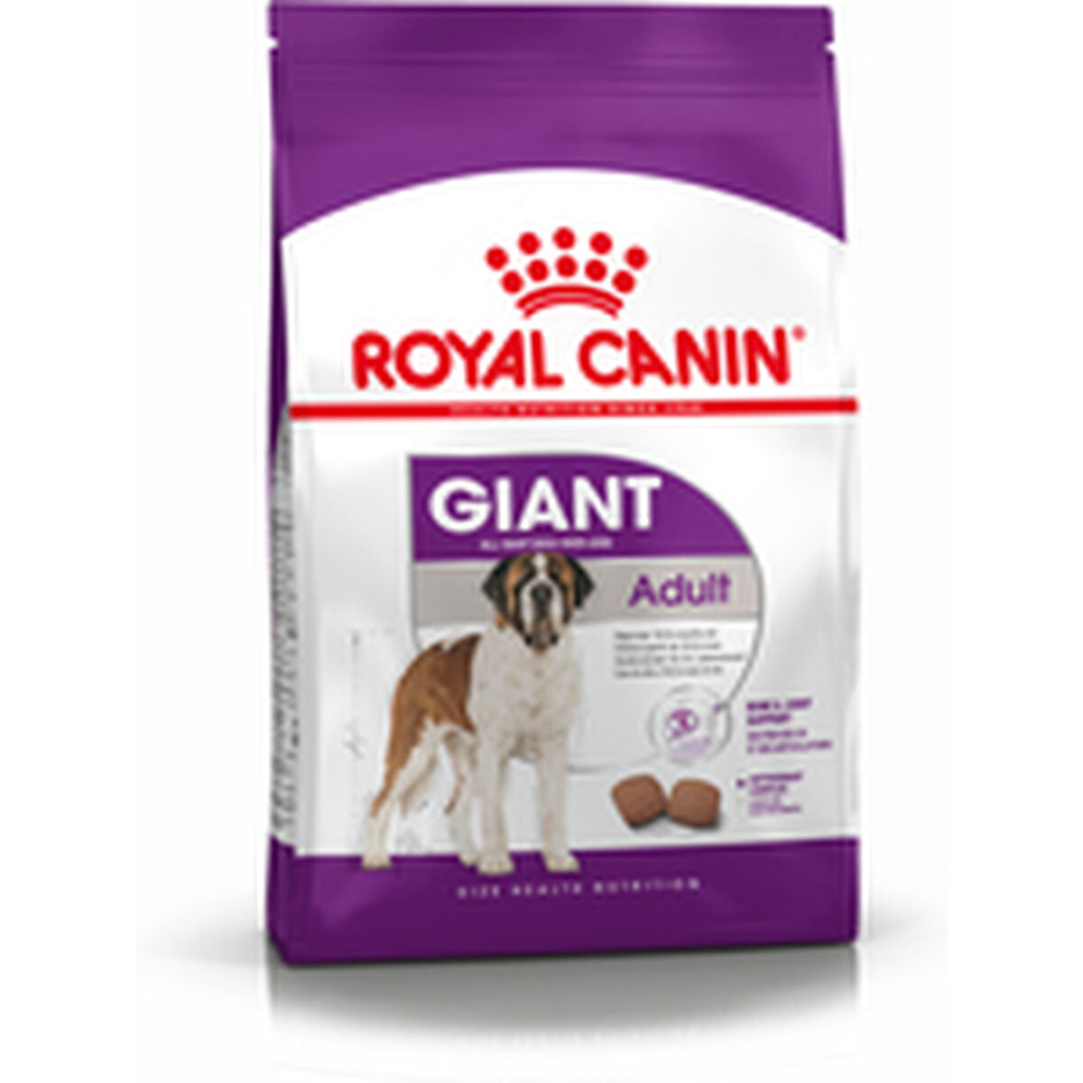 Torba karmy Royal Canin dla gigantycznych psów z wizerunkiem Bernardyna.