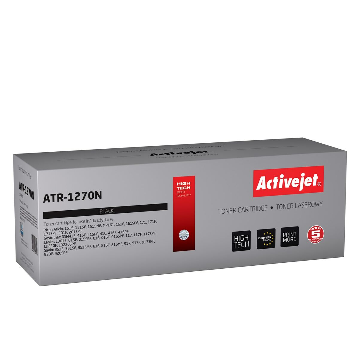 Czarny toner Activejet ATR-1270N do drukarek laserowych.