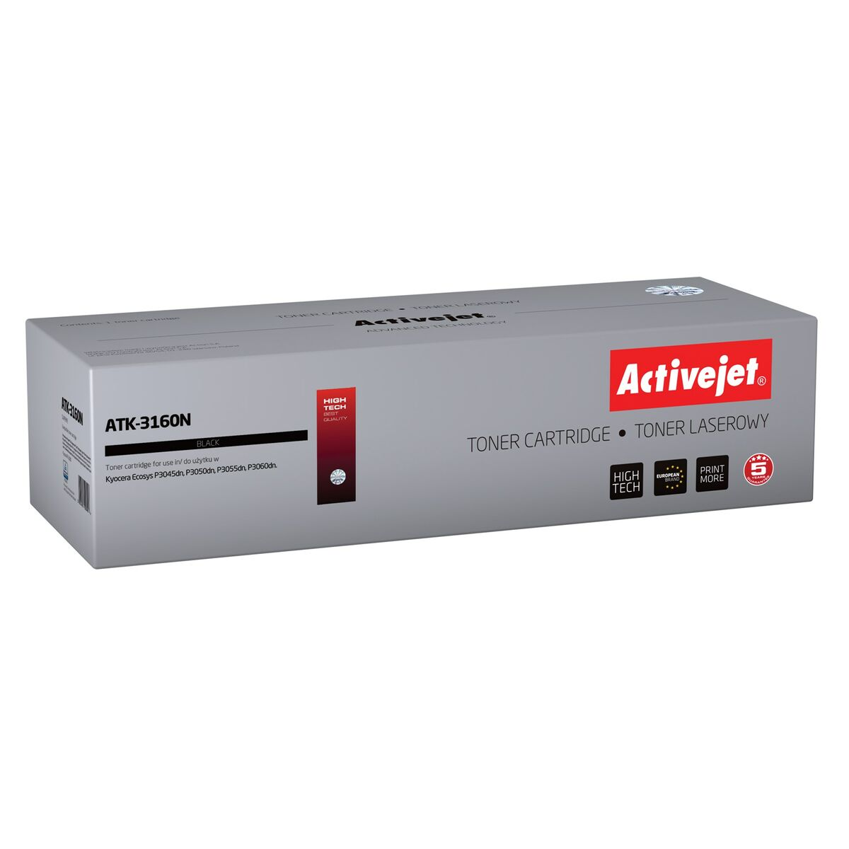 Pudełko czarnego tonera ATK-3160N do drukarek Kyocera Ecosys.