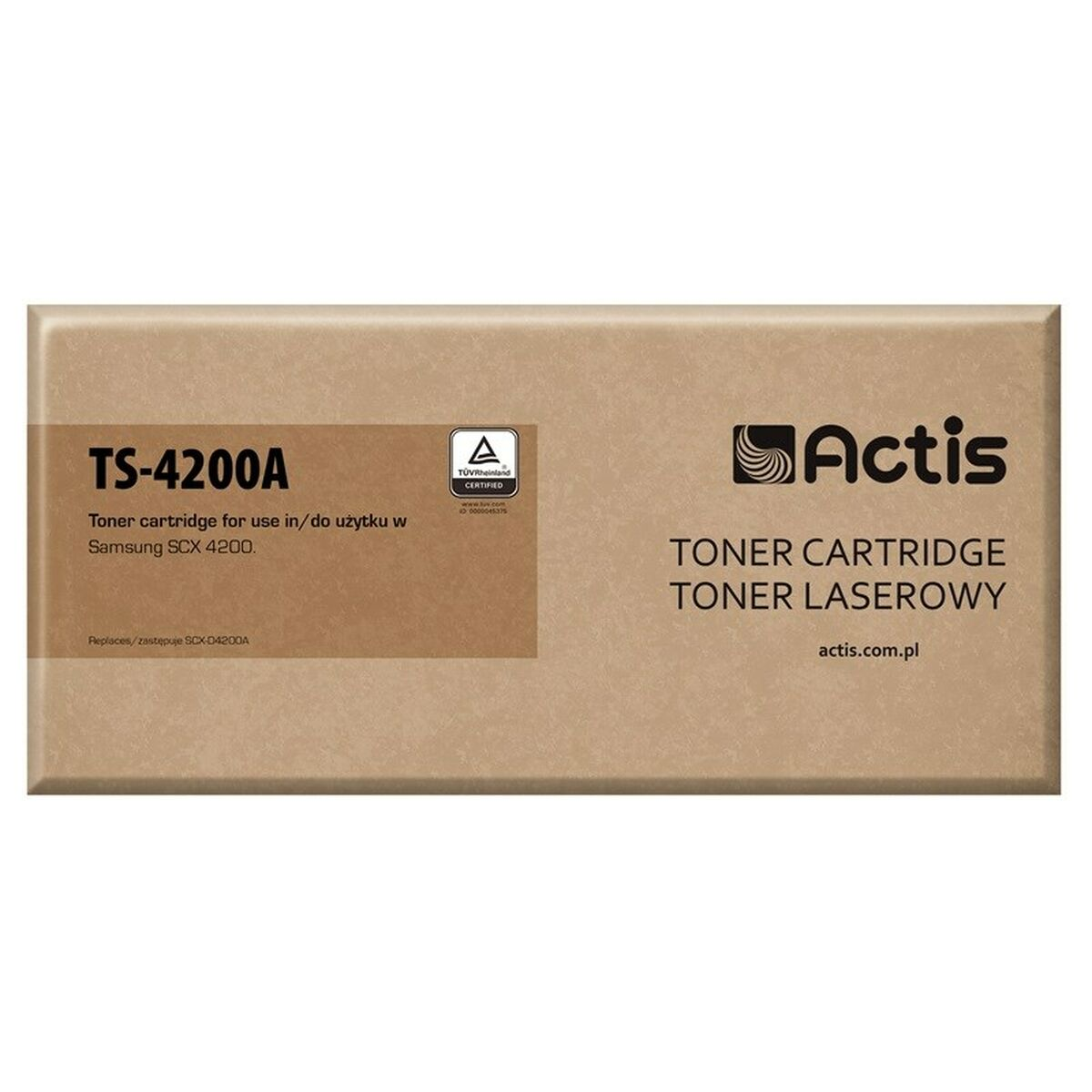 Toner Actis TS-4200A do Samsung SCX 4200. Certyfikat TUV Rheinland.