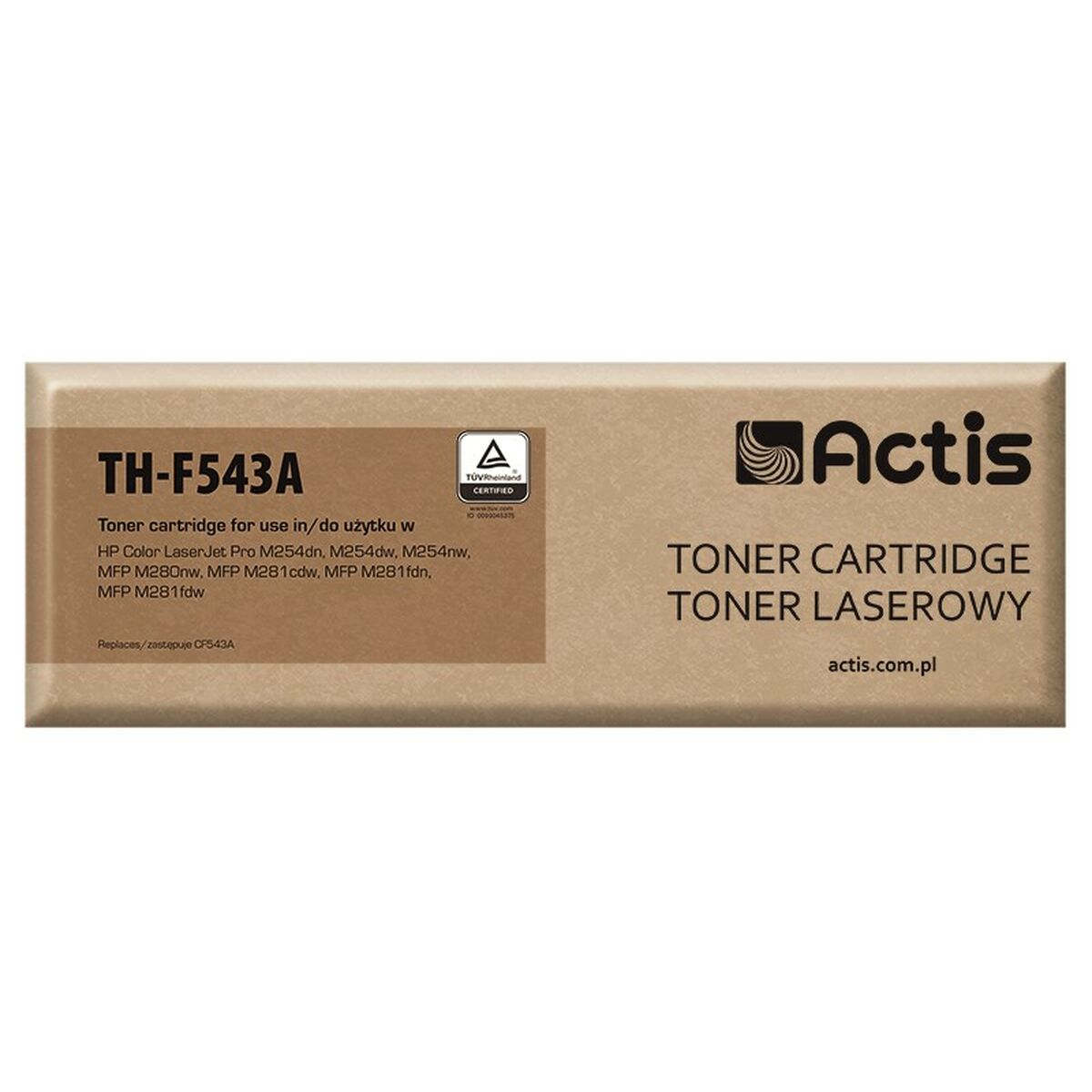 Toner Actis TH-F543A do HP LaserJet Pro M254 series, certyfikowany przez TÜV.
