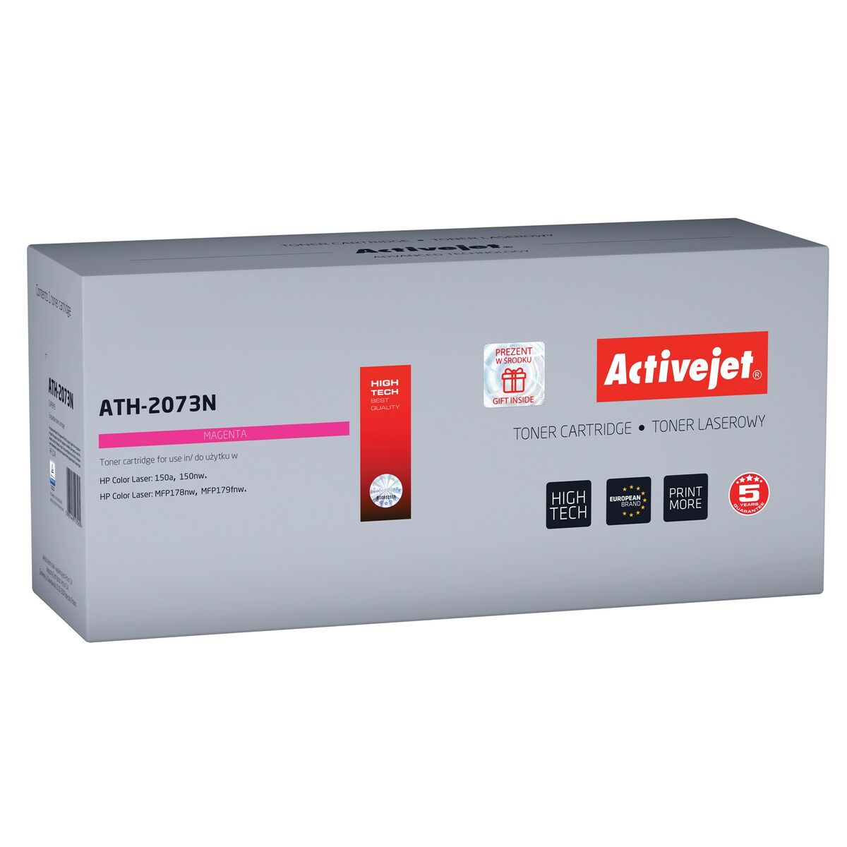 Opakowanie magenta tonera Activejet ATH-2073N do drukarek HP.