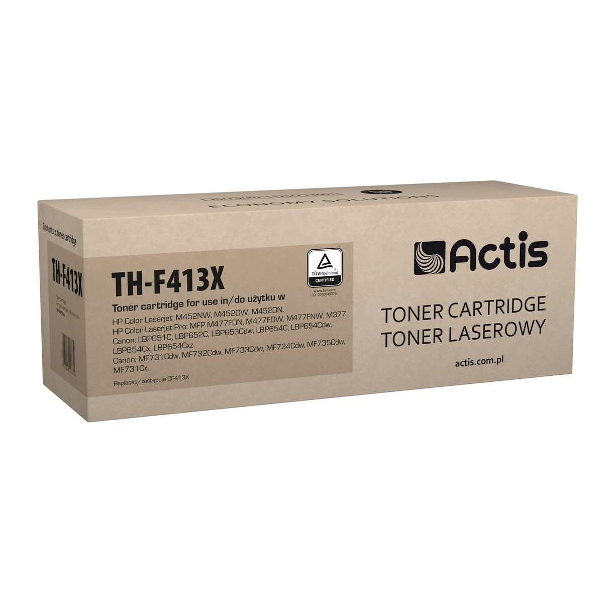 Toner Actis TH-F413X do drukarek laserowych HP/Canon, certyfikat TÜV, actis.com.pl