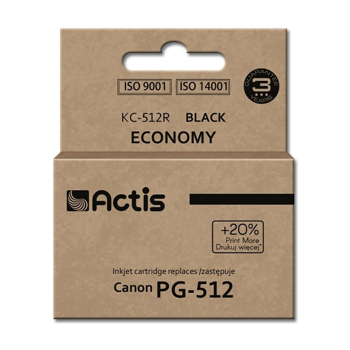 Tusz Actis KC-512R BLACK ECONOMY do drukarki Canon PG-512.