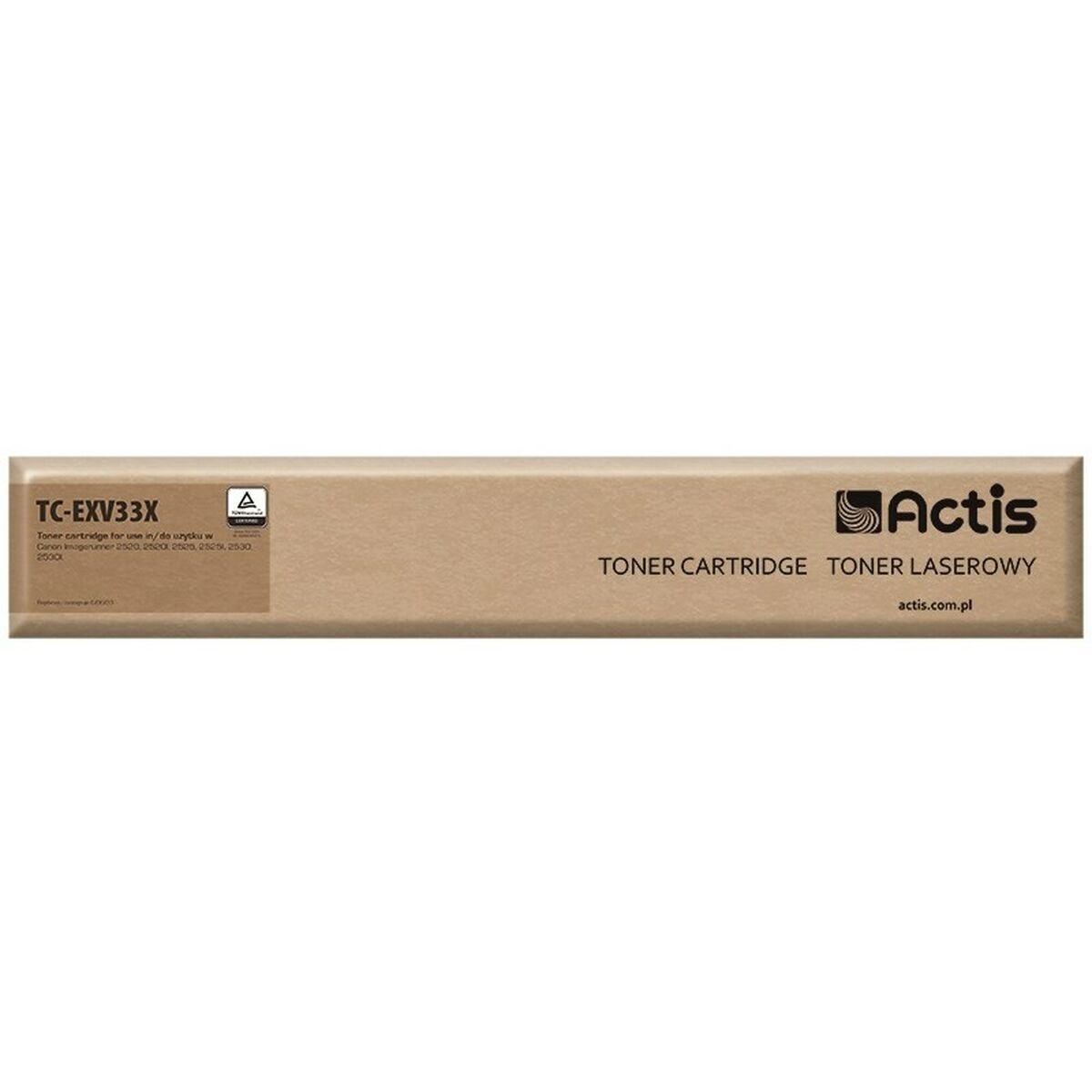 Toner Actis TC-EXV33X do drukarek Canon Imagerunner, brązowe opakowanie.