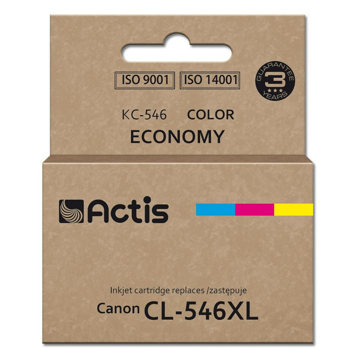 Tusz Actis KC-546 Color Economy do Canon CL-546XL z certyfikatami ISO.