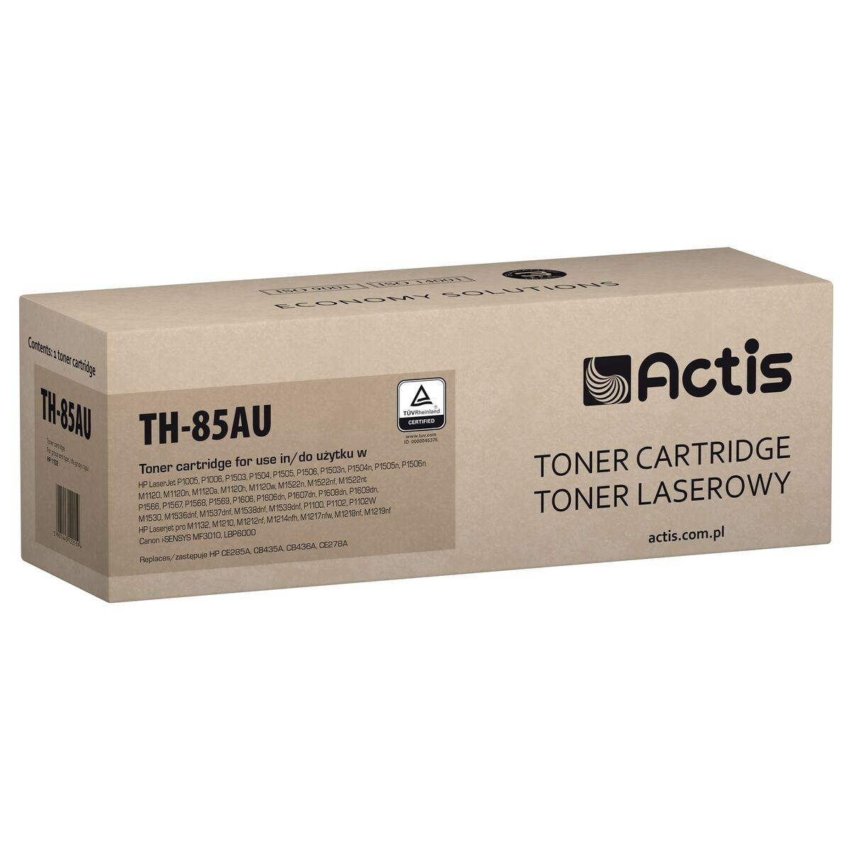 Toner Actis TH-85AU do drukarek HP/Canon. Certyfikat TUV.