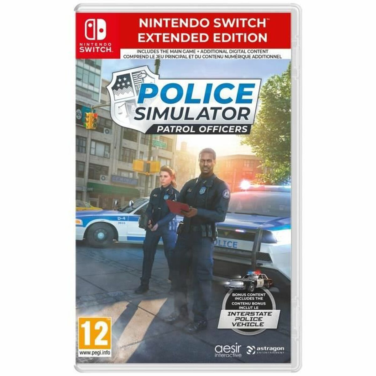 Copertina di Police Simulator: Patrol Officers per Nintendo Switch, con due poliziotti