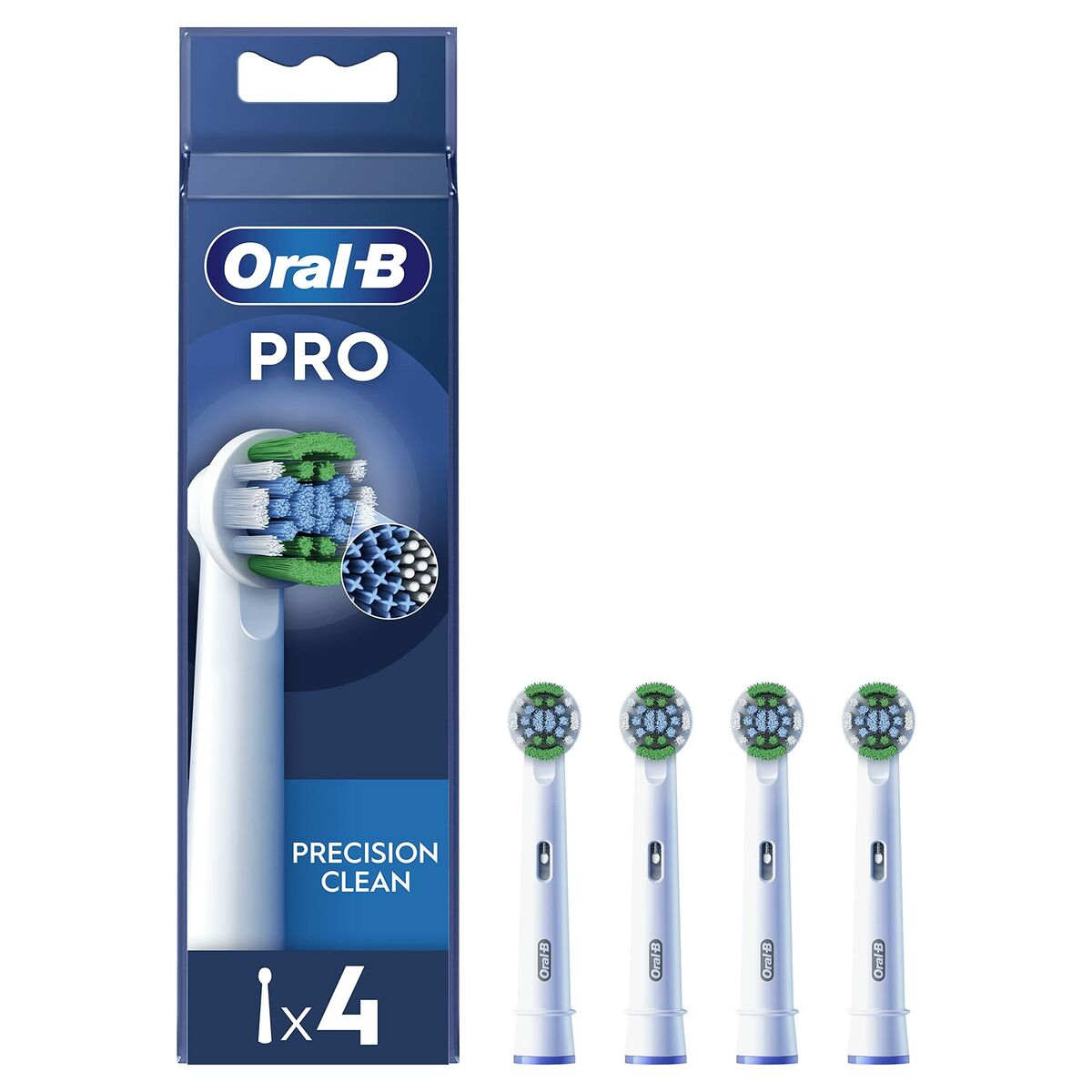 Testine Oral-B PRO: Confezione da 4 testine Precision Clean.