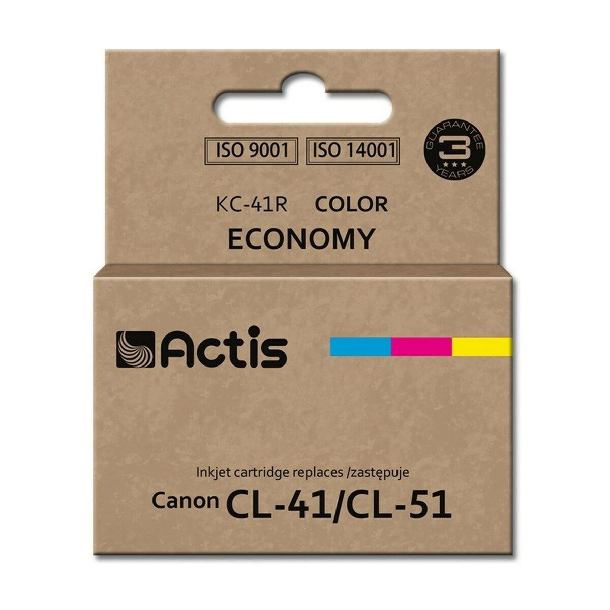 Tusz Actis KC-41R Color Economy zamiennik Canon CL-41/CL-51.