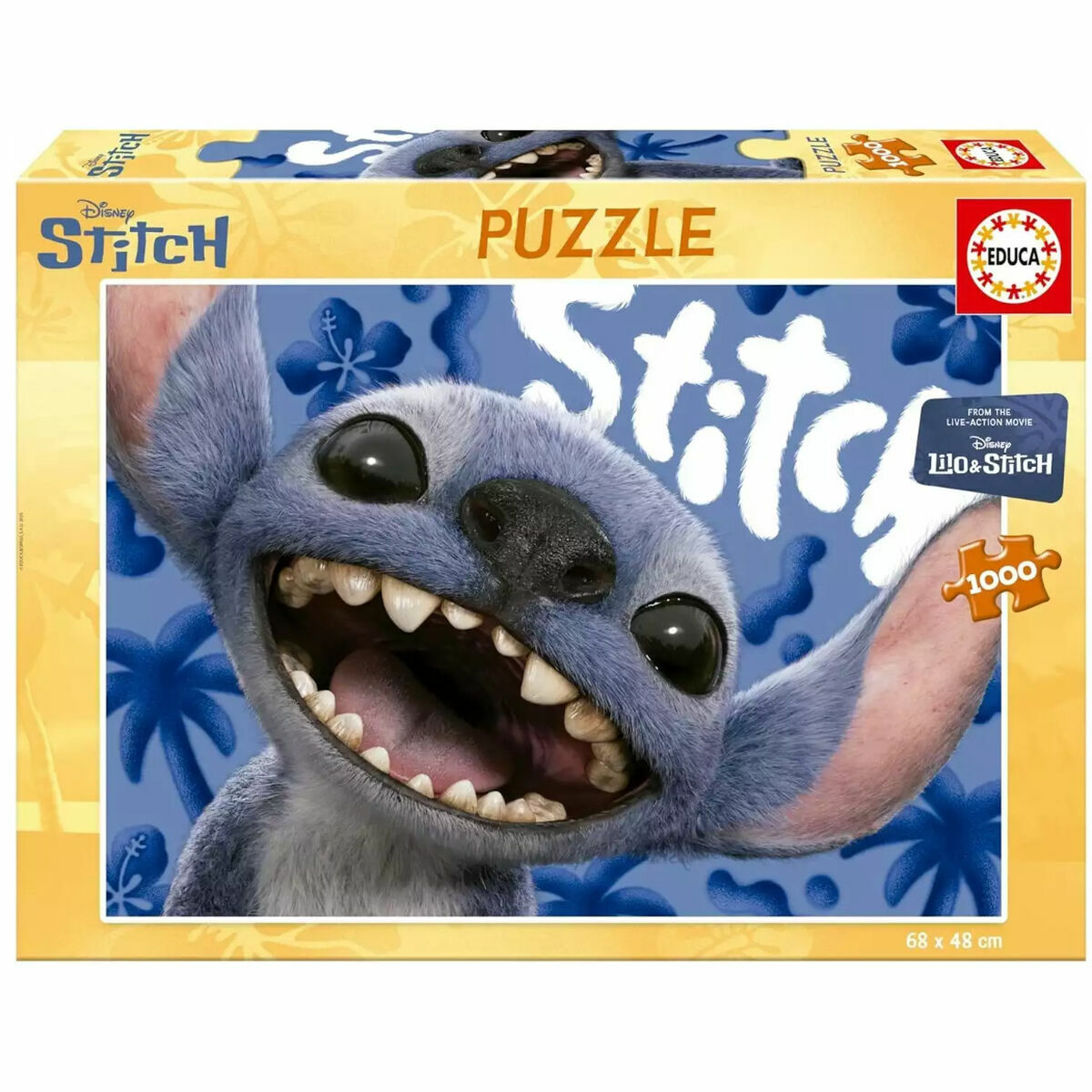 Stitch aus Lilo & Stitch auf einer Puzzlebox von Educa mit 1000 Teilen.
