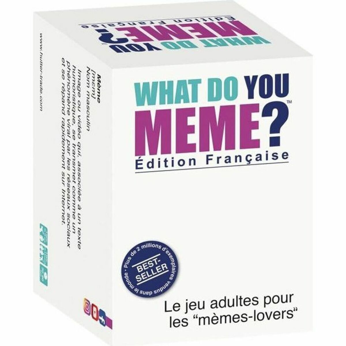 Il gioco "What Do You Meme?", edizione francese per adulti.