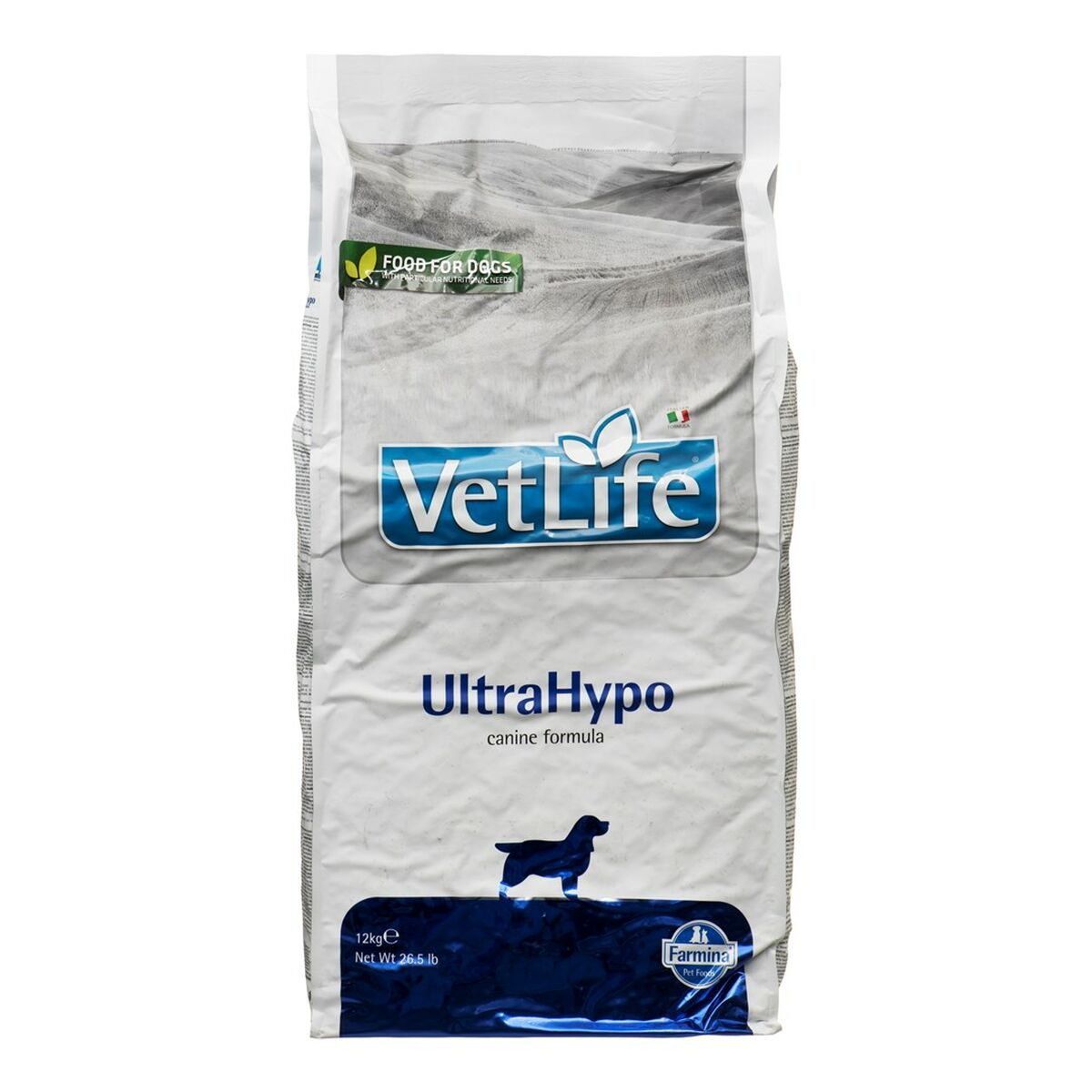 Worek karmy dla psów VetLife UltraHypo, 12kg.