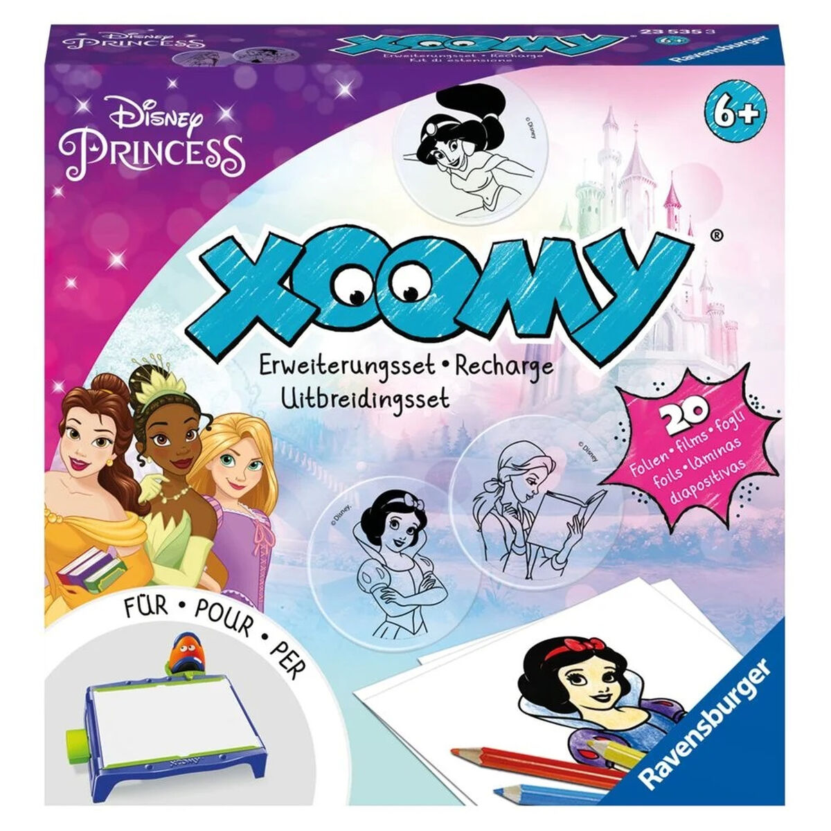Ravensburger "Xoomy" Erweiterungsset mit Disney Prinzessinnen-Motiven.