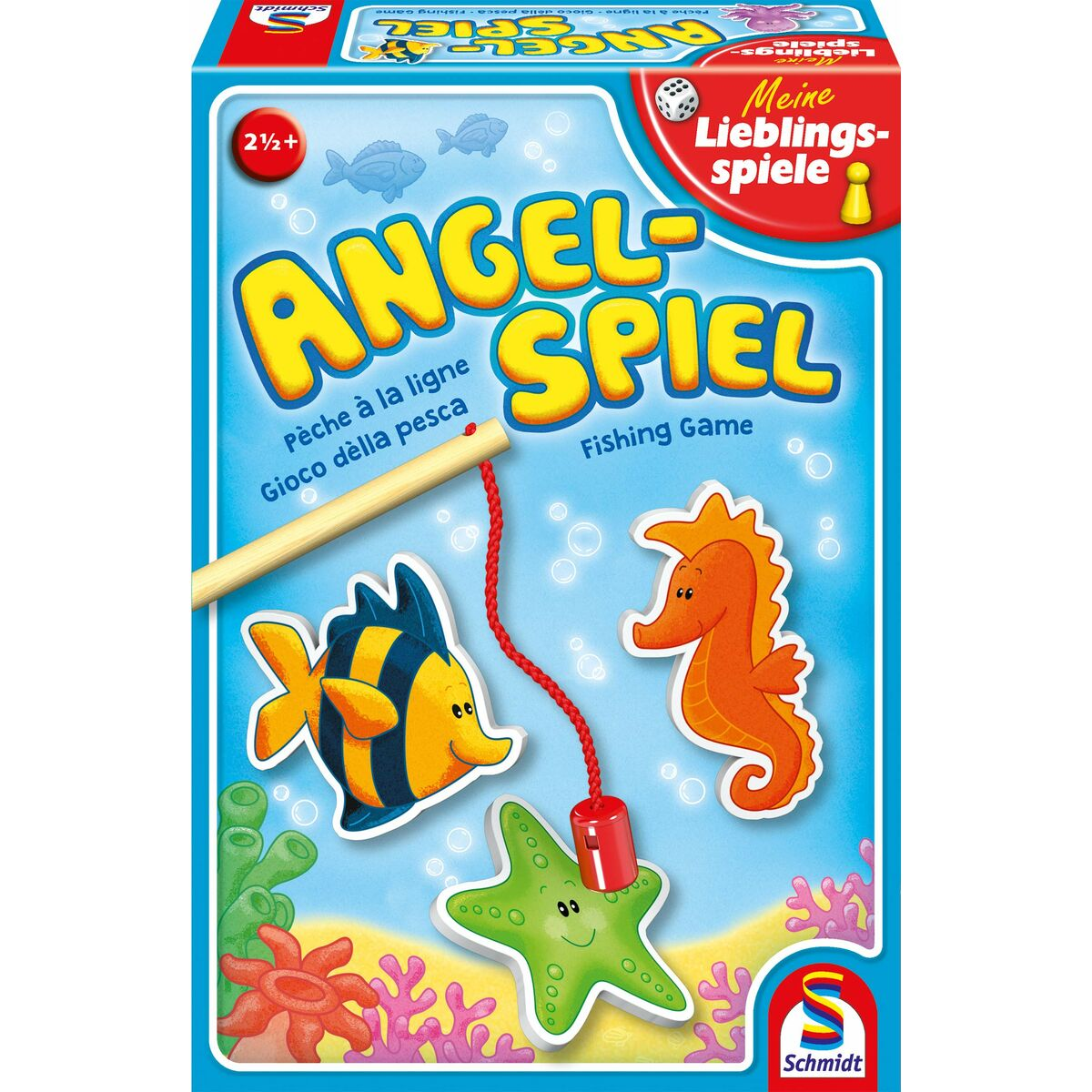 Scatola gioco per gioco di pesca 'Angel Spiel' dai 2 anni e mezzo. Pesce, cavalluccio marino.
