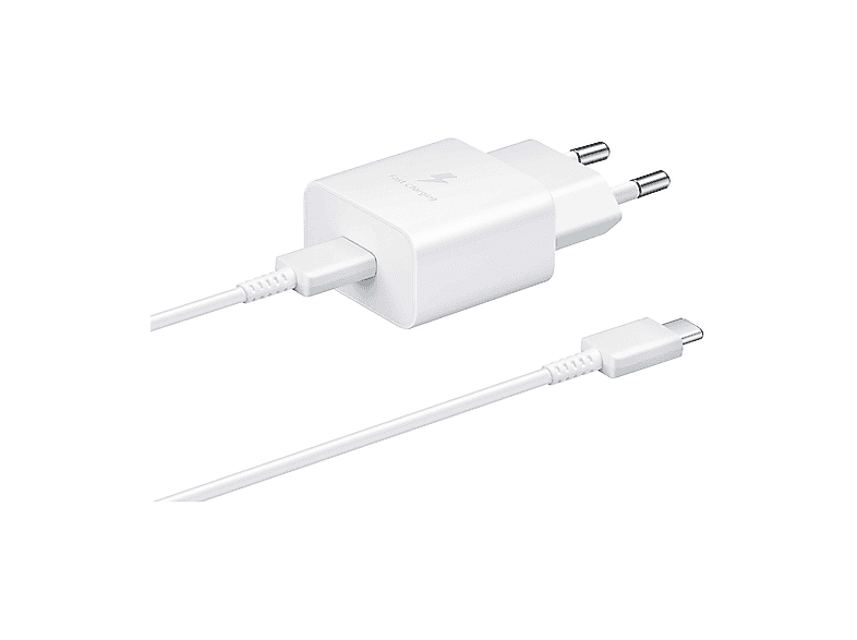 SAMSUNG 3A 15W Type-C Çıkışlı 1 m Kablolu EP-T1510X Şarj Aleti Beyaz