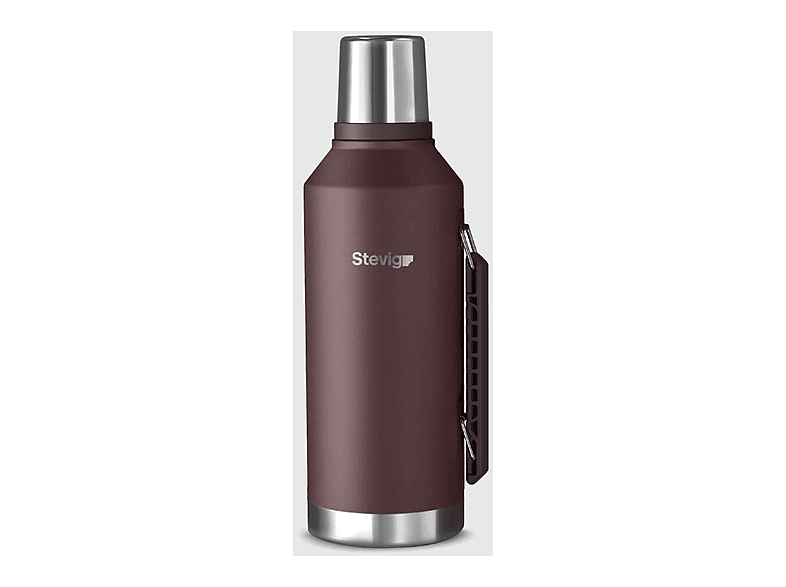 STEVIG 1 Camper Klasik Kulplu Sızdırmaz 2.2 l Dark Plum ST-262 Paslanmaz Çelik Termos