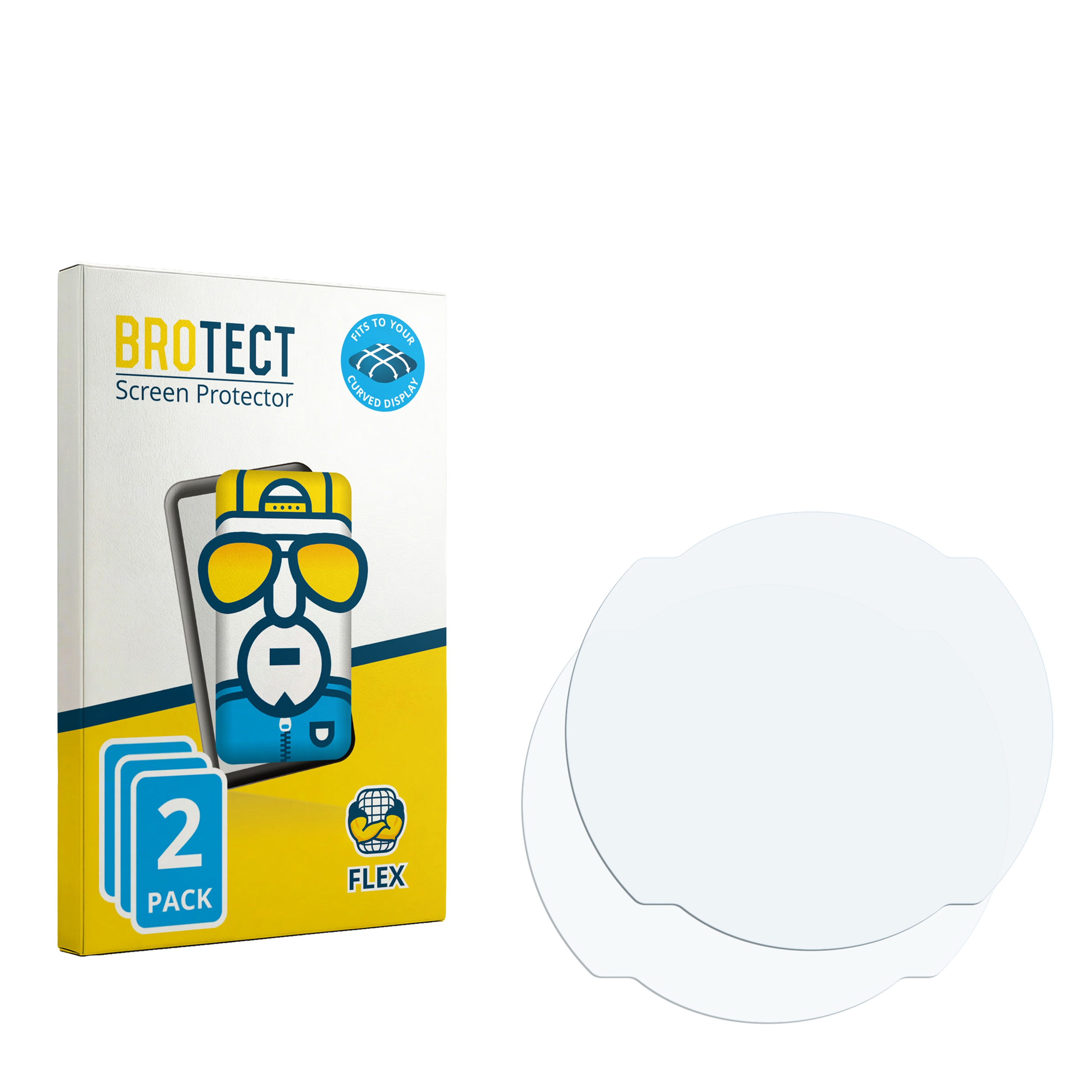 BROTECT Displayschutzpaket mit zwei klaren Displayschutzfolien.