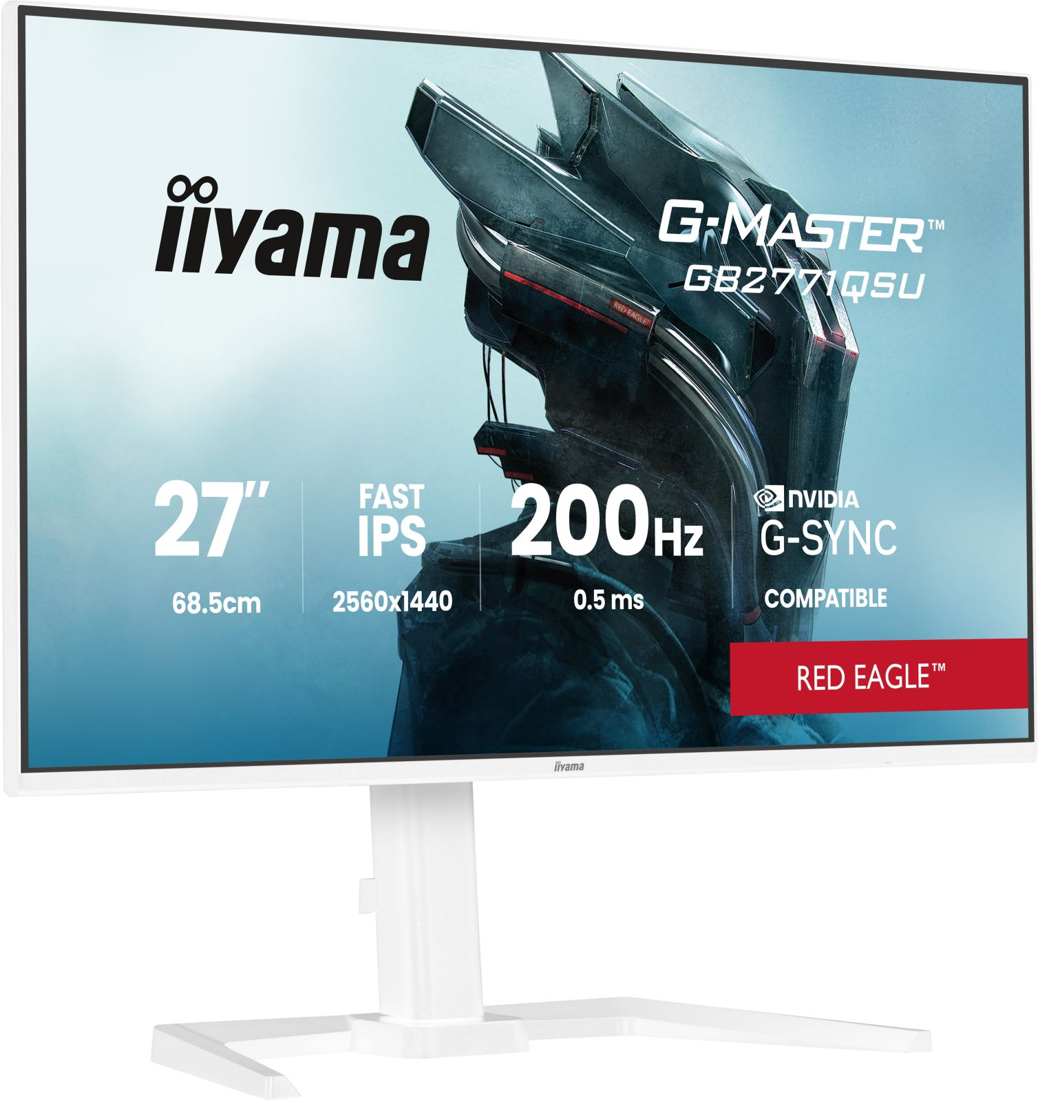 Iiyama G-Master 27" 200Hz Fast IPS Monitor mit 2560x1440 Auflösung.