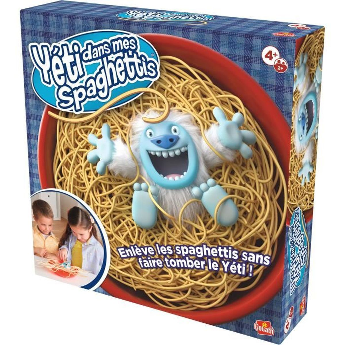 Gioco "Yeti nei miei Spaghetti". Uno Yeti bloccato negli spaghetti.