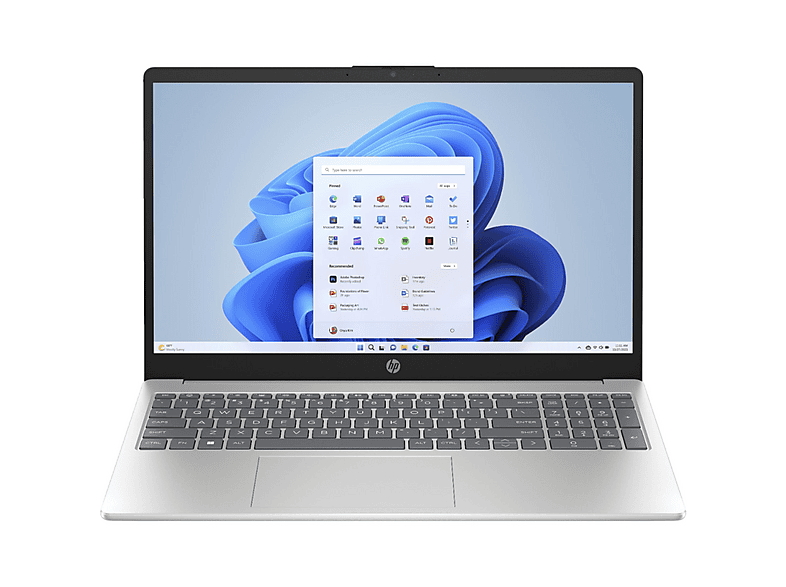 HP 15-fd0802nd | QWERTY - 15,6 inch - Intel®N-Series - 4 GB - 128 GB ...