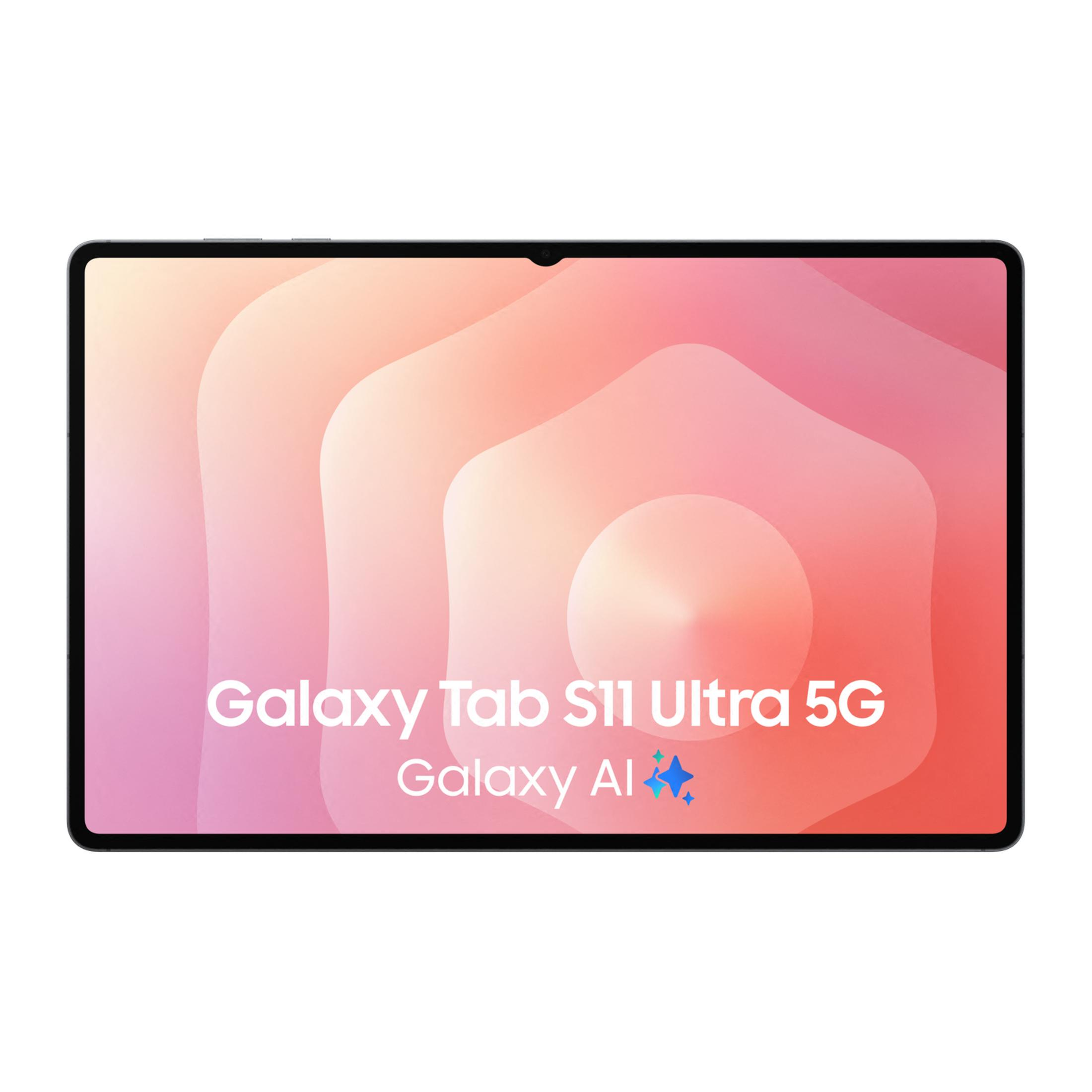 Ein Tablet mit dem Schriftzug Galaxy Tab S11 Ultra 5G und Galaxy AI.