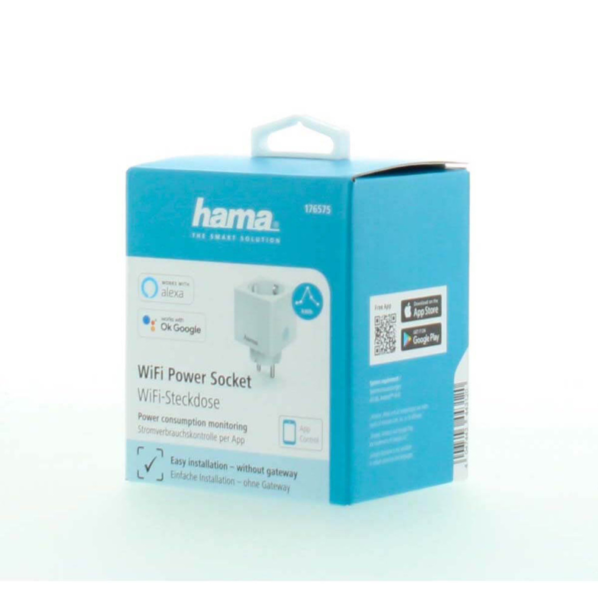 Hama WiFi Steckdose, Alexa/Google kompatibel, ohne Gateway.