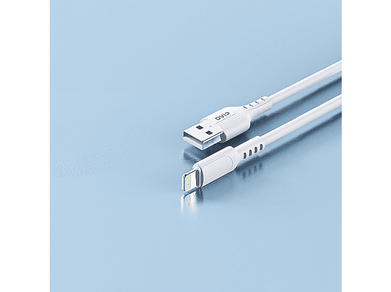 DVIP L13 6A 110W USB A to Lightning 1 m Hızlı Şarj ve Data Kablosu Beyaz