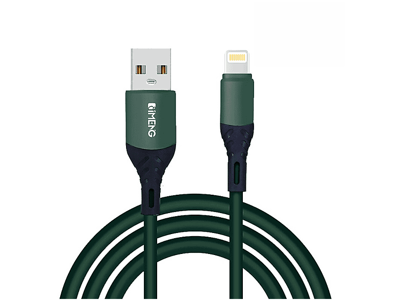 IMENG 6A 100W USB A to Lightning ML60 Hızlı Şarj ve Data Kablosu Yeşil