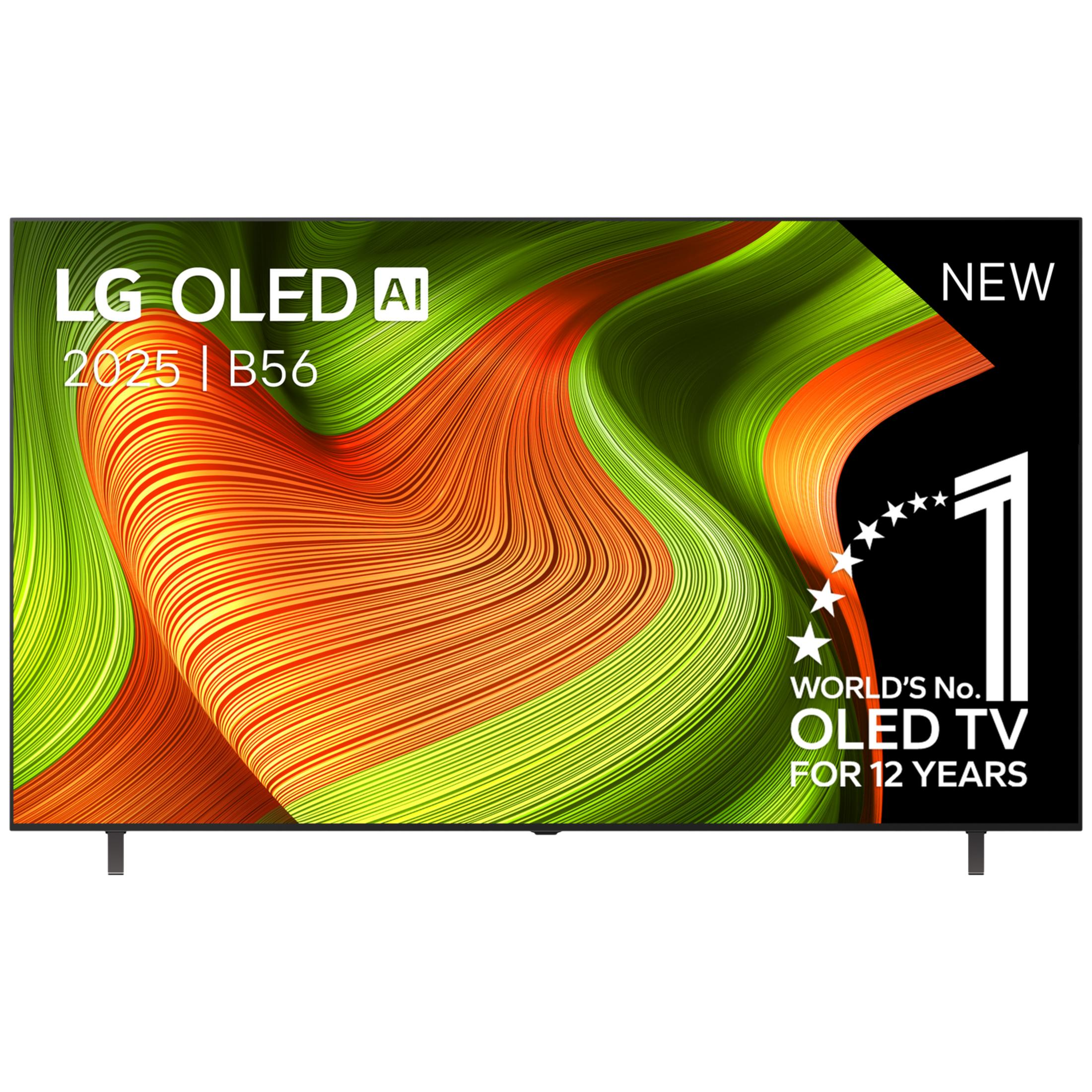 TV LG OLED 2025 B56, nuevo, el TV OLED N.º 1 del mundo por 12 años.