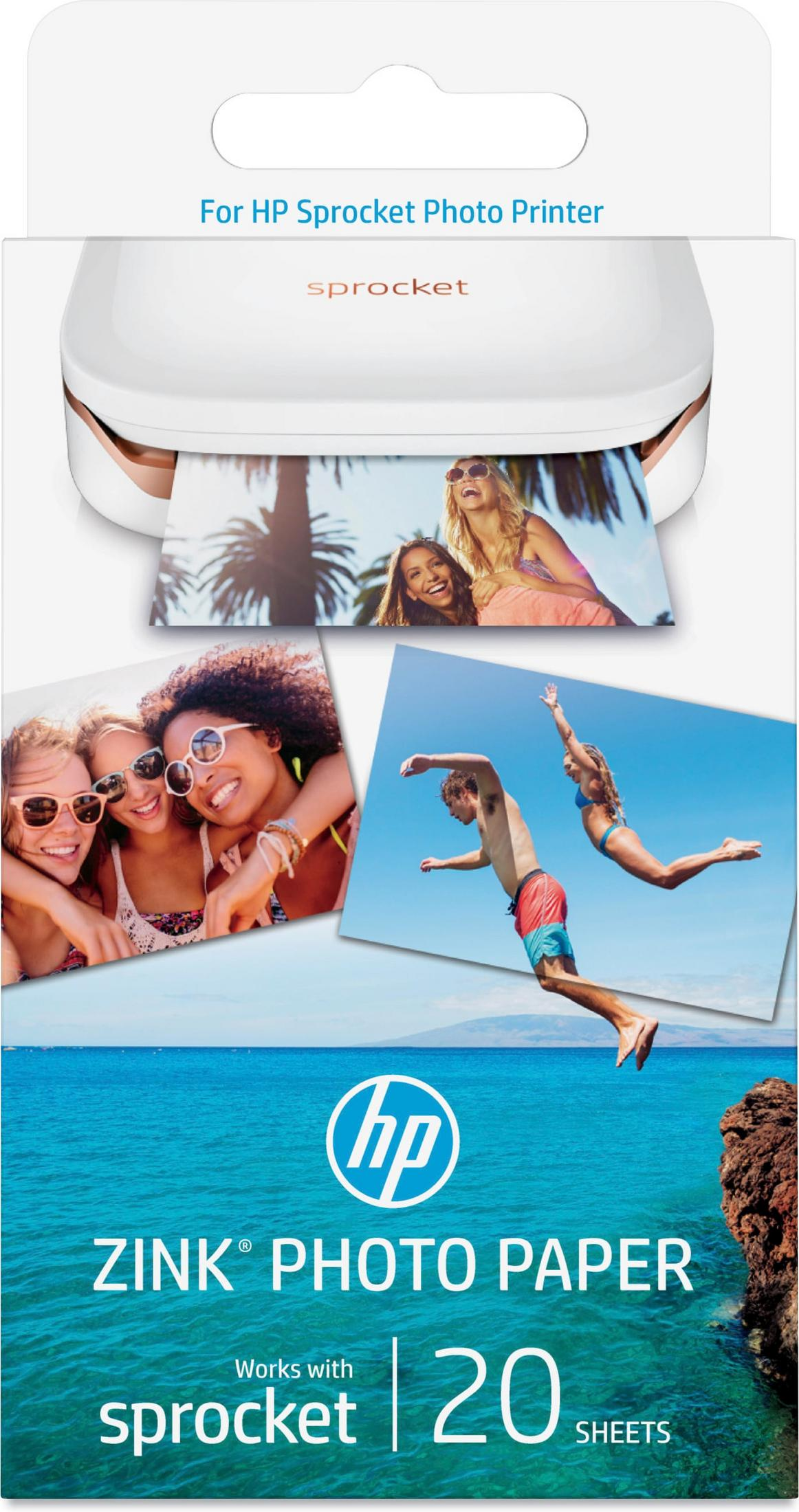 Opakowanie papieru fotograficznego HP Sprocket ZINK, 20 ark.