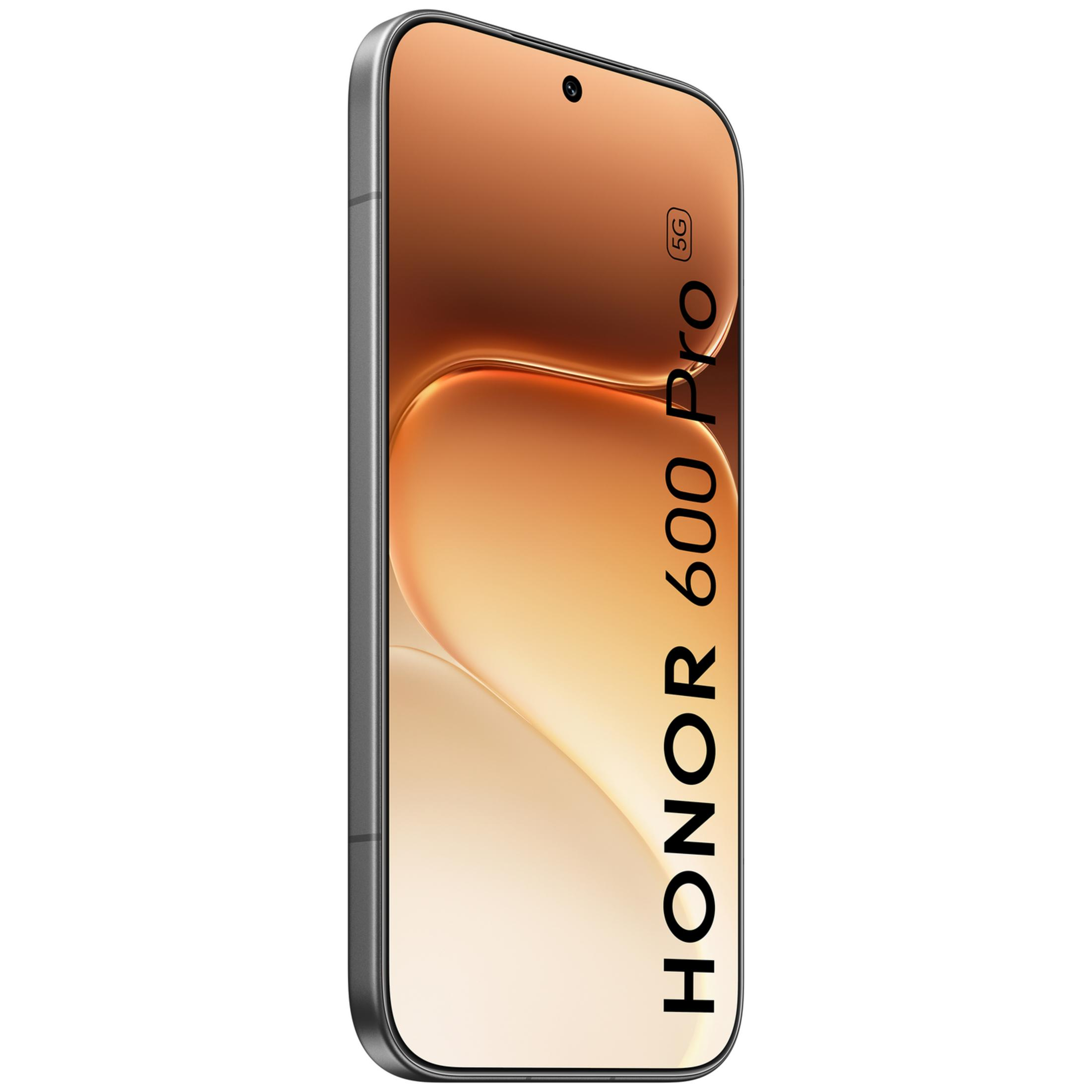Smartfon HONOR 60 Pro 5G z brązowym tłem.