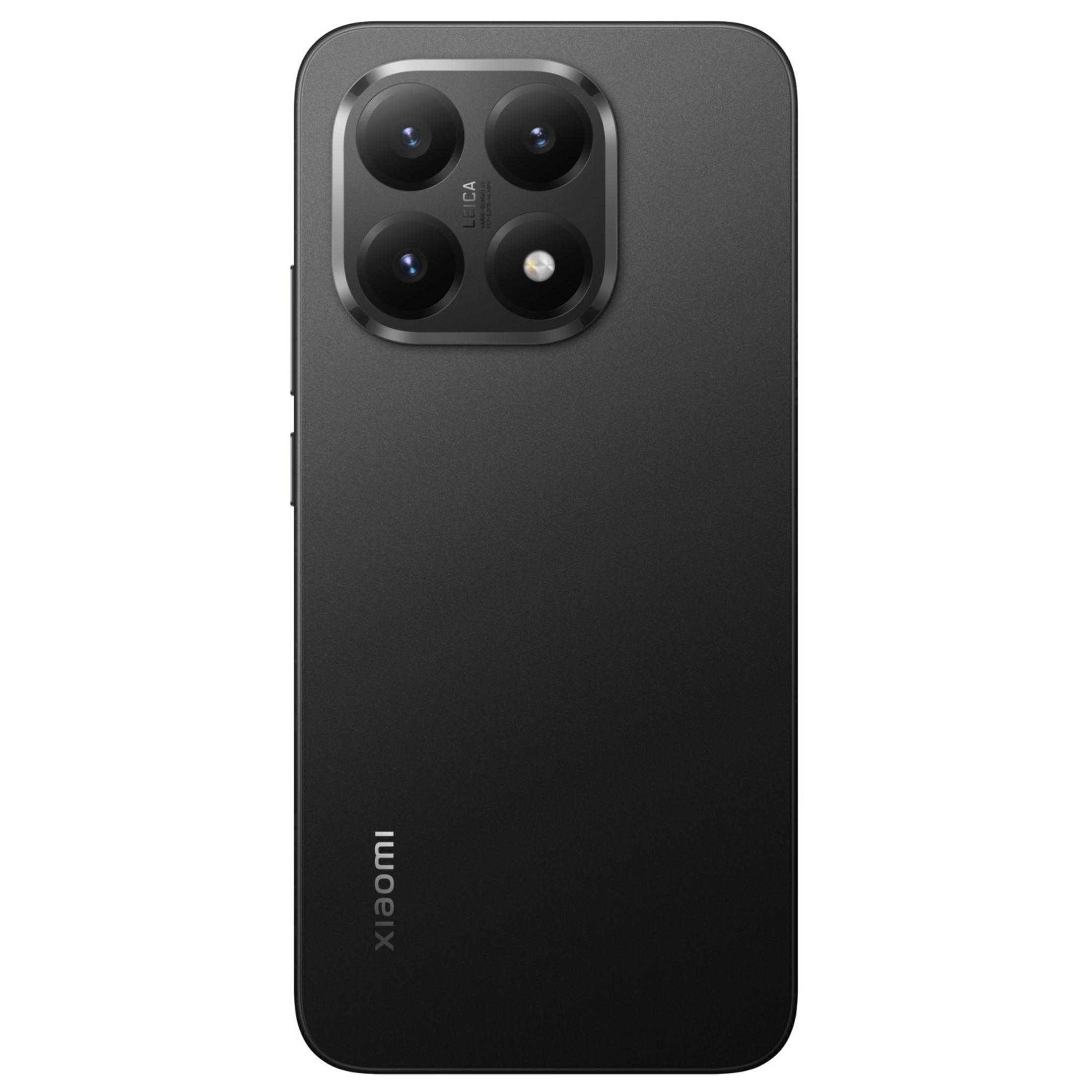 Tył czarnego smartfona Xiaomi z poczwórnym aparatem i oznaczeniem Leica.
