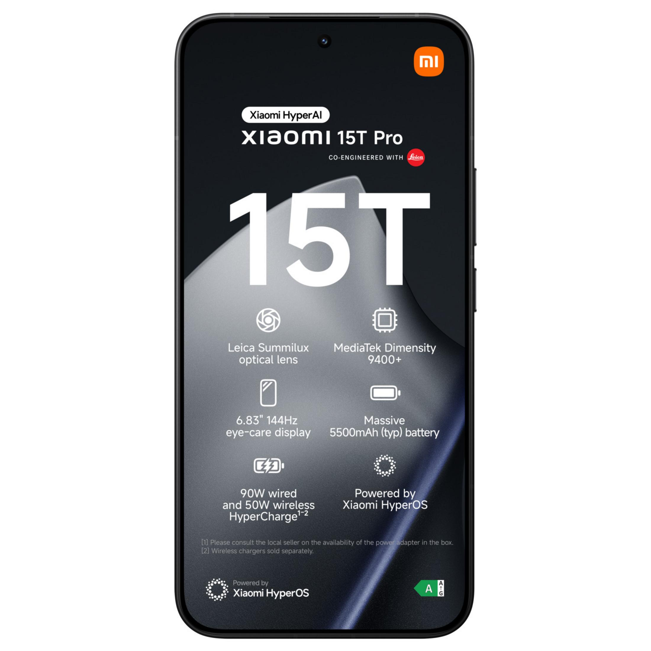 Xiaomi 15T Pro mit Leica-Objektiv, 144Hz Display, 5500mAh Akku.