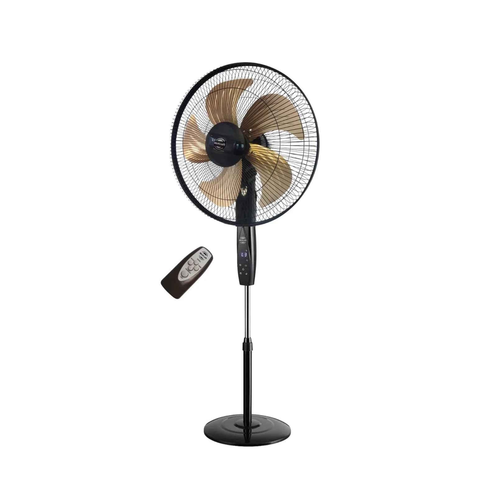 MIRKRAFT FS-K5018 Uzaktan Kumandalı 18 inç Stand Fan Vantilatör Siyah