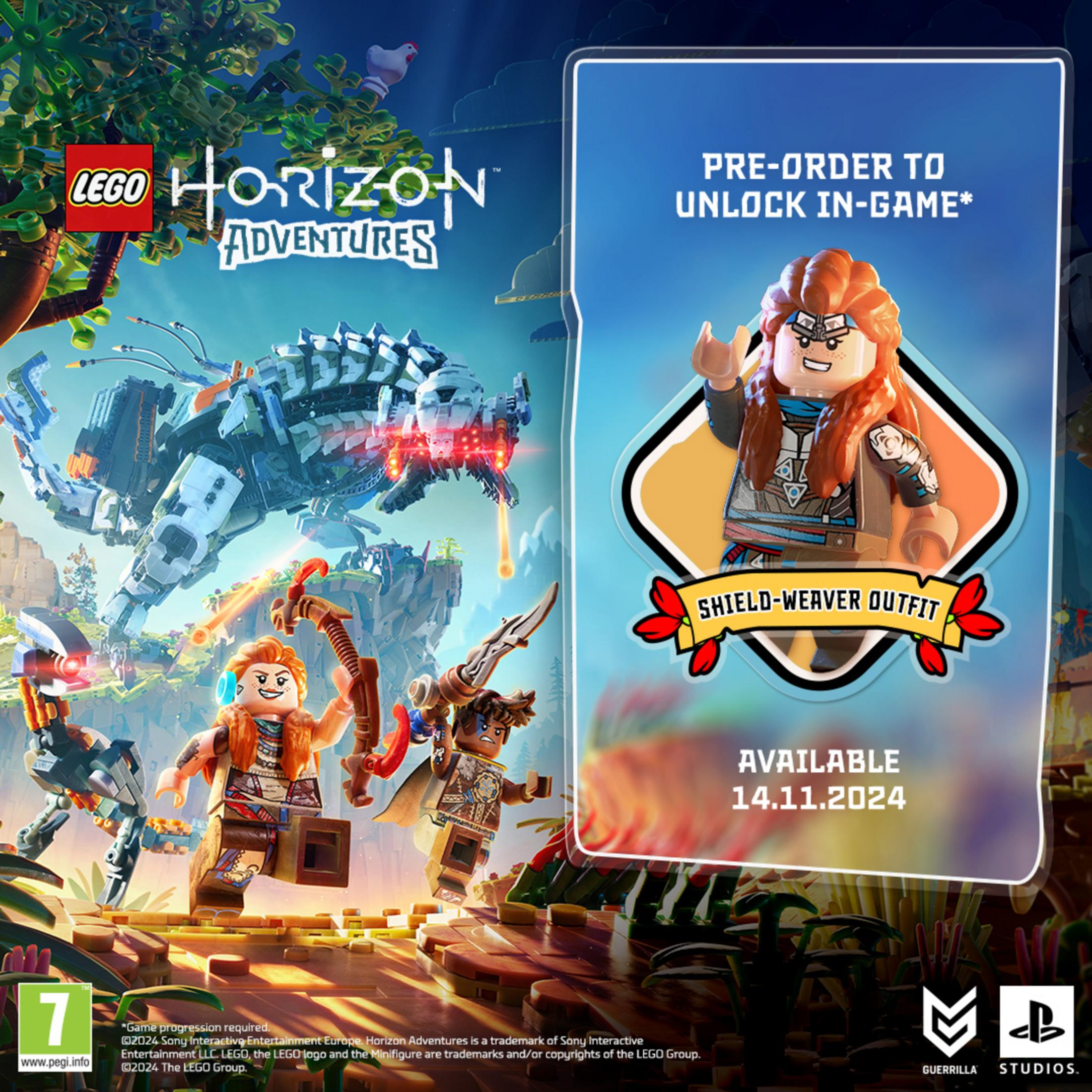 Lego Horizon Adventures: 3 figurki walczą z dużą maszyną. Bonus za pre-order.