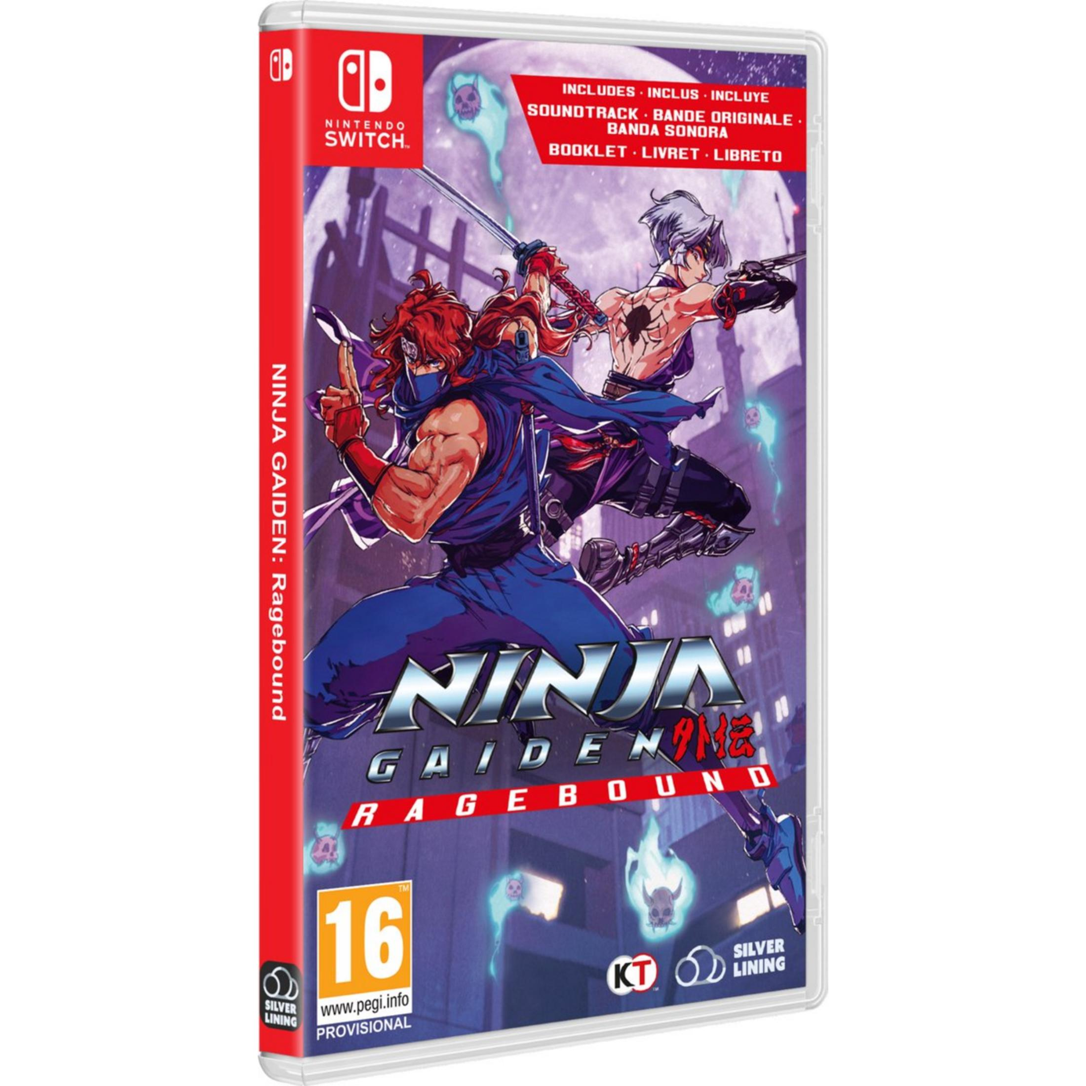 Okładka Ninja Gaiden: Ragebound na Nintendo Switch z dwoma walczącymi ninja.