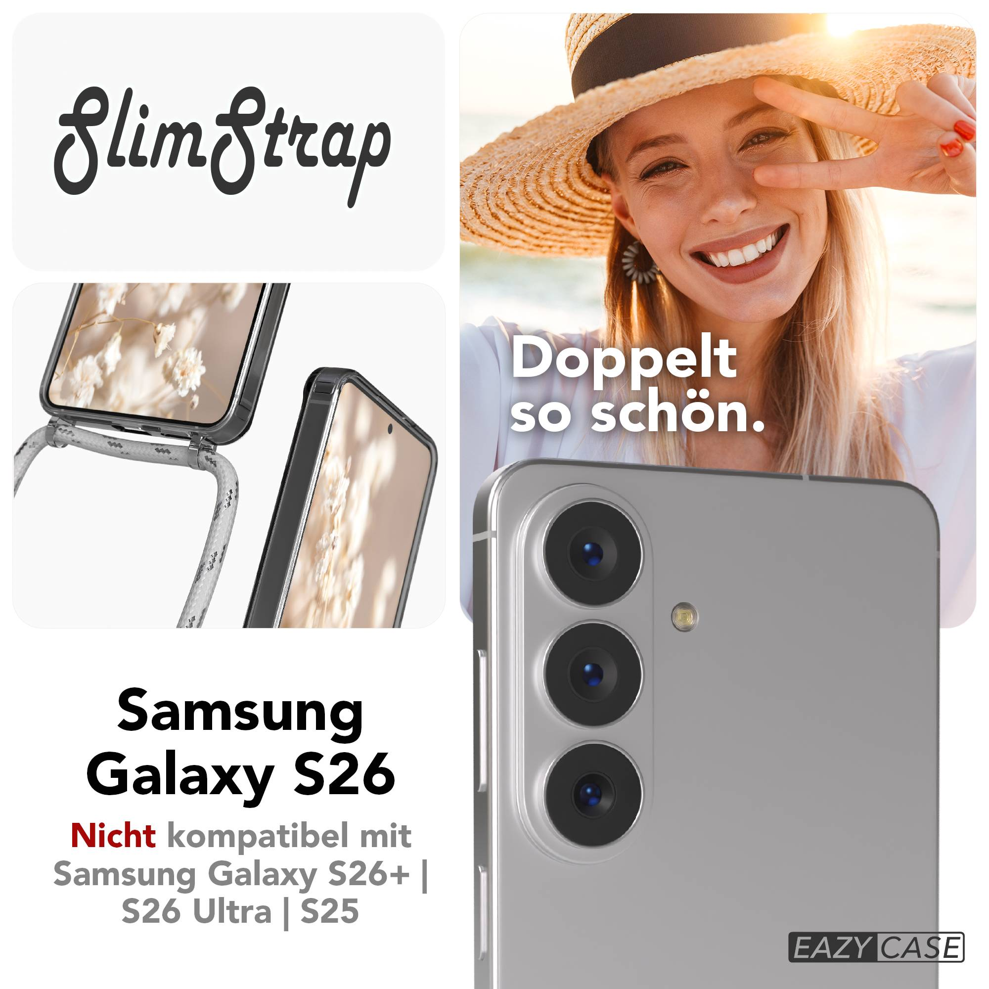 Samsung Galaxy S26 mit "SlimStrap", nicht kompatibel mit S26+/Ultra/S25.