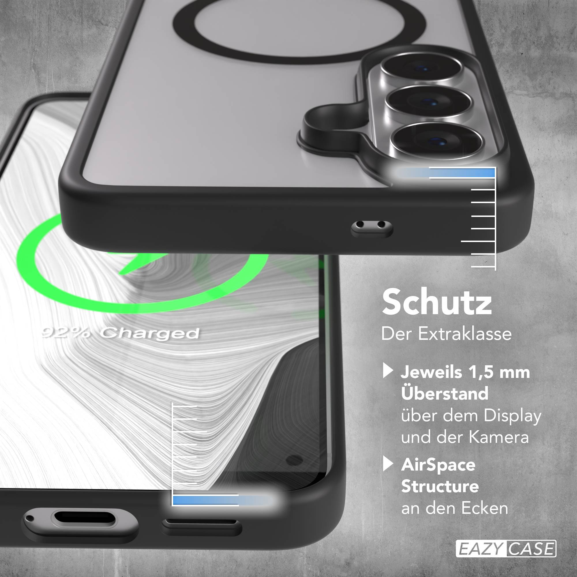 Smartphone-Hülle mit Kamera- und Ladeanzeige. "Schutz Der Extraklasse".