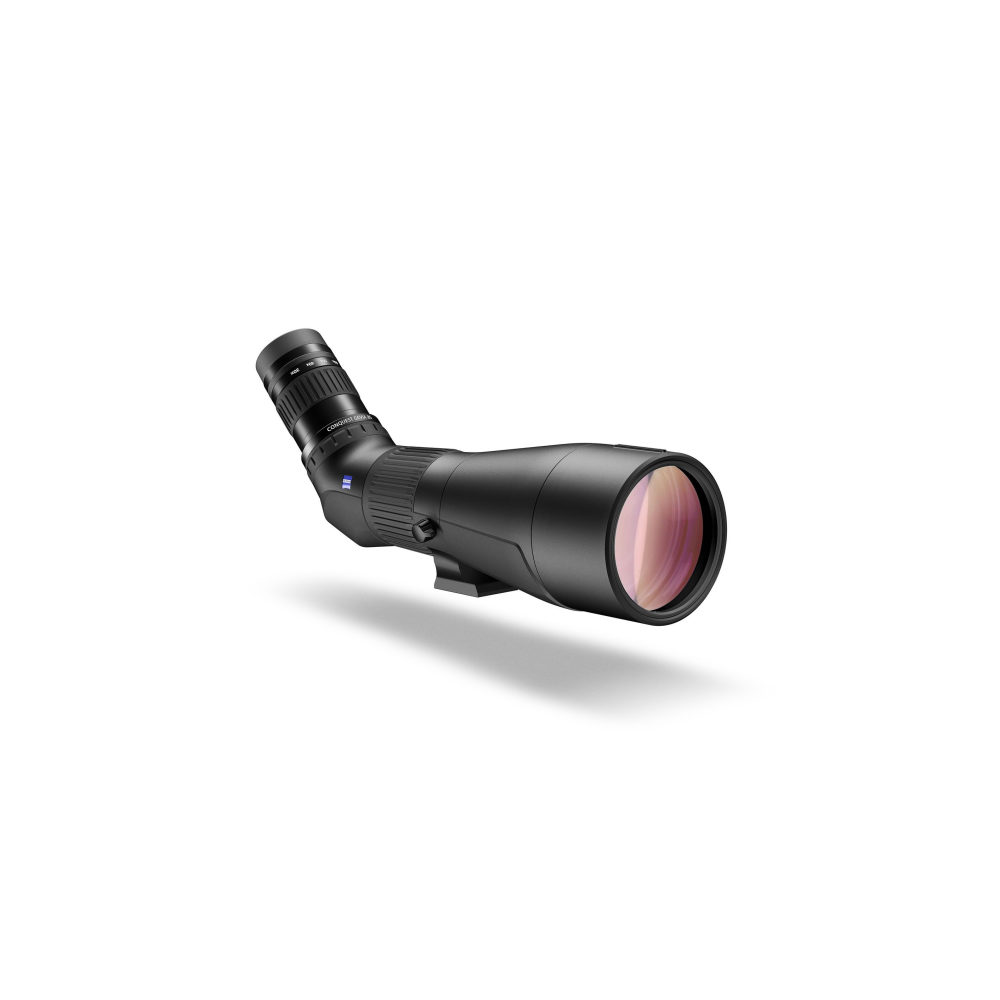 Black spotting scope with Z logo, on a white background.