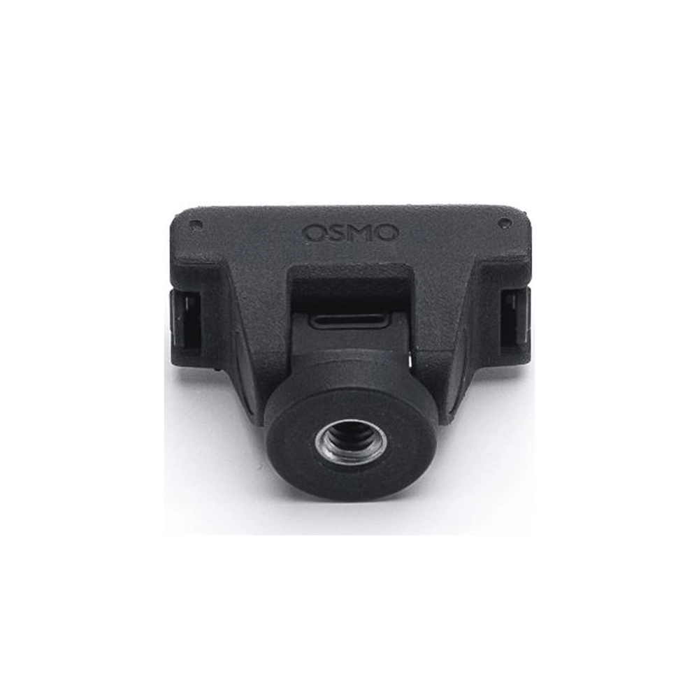 Ein schwarzer OSMO-Adapter mit Gewindeanschluss.