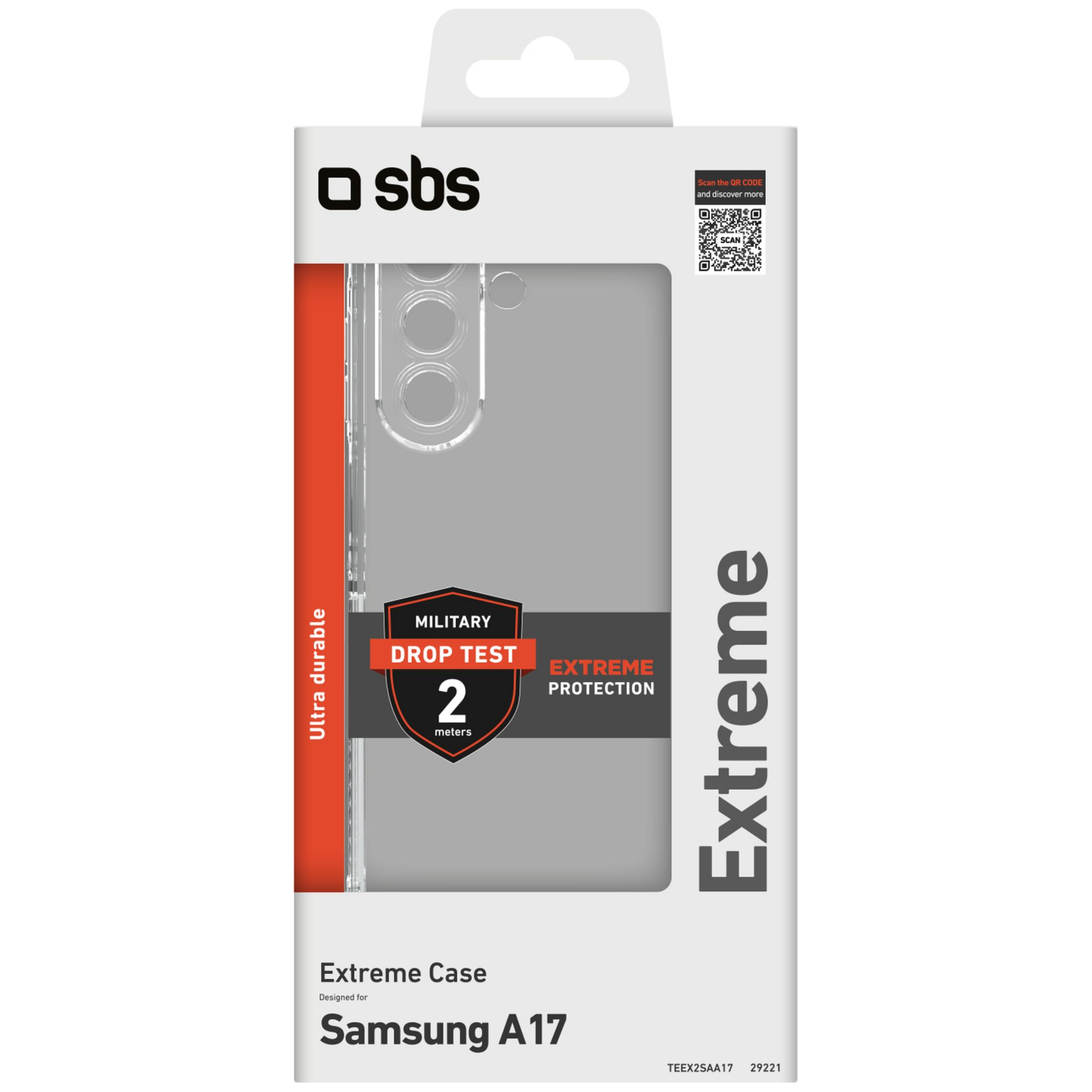 SBS Extreme Case für Samsung A17, militärischer Falltest, 2 Meter.